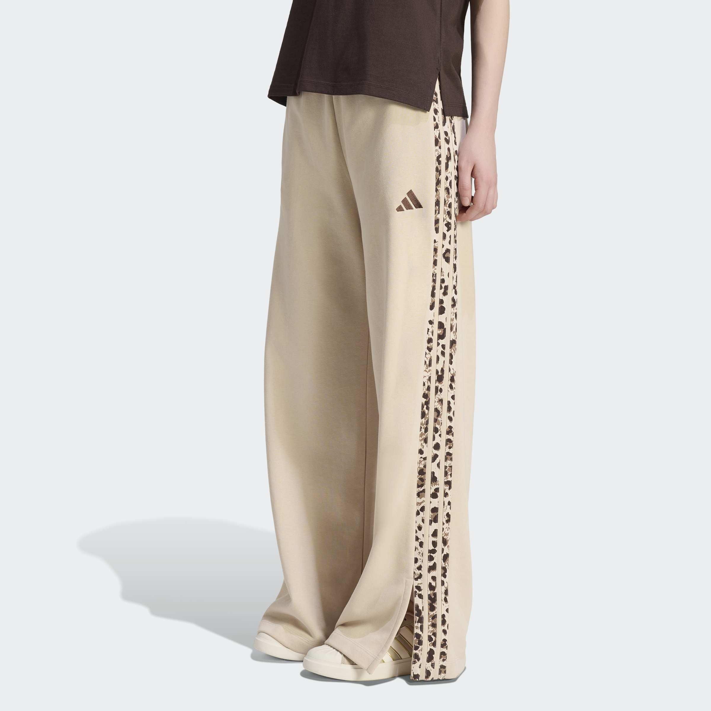 Seasonal Essentials Animal Print 3-Stripes Joggers, Beige, A701_ONE, large image number 4