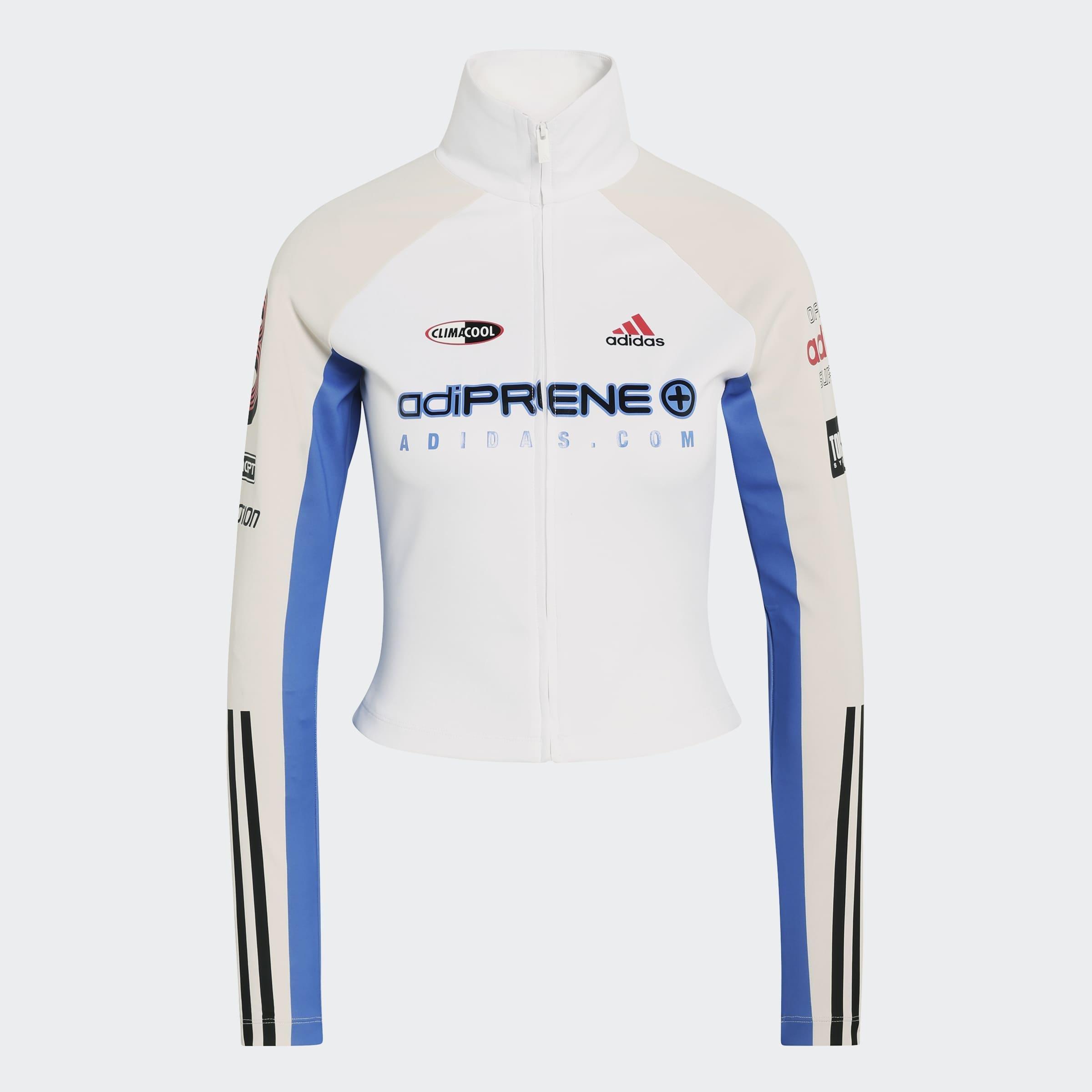 Teamgeist Slim Full Zip Long-Sleeve Top, White