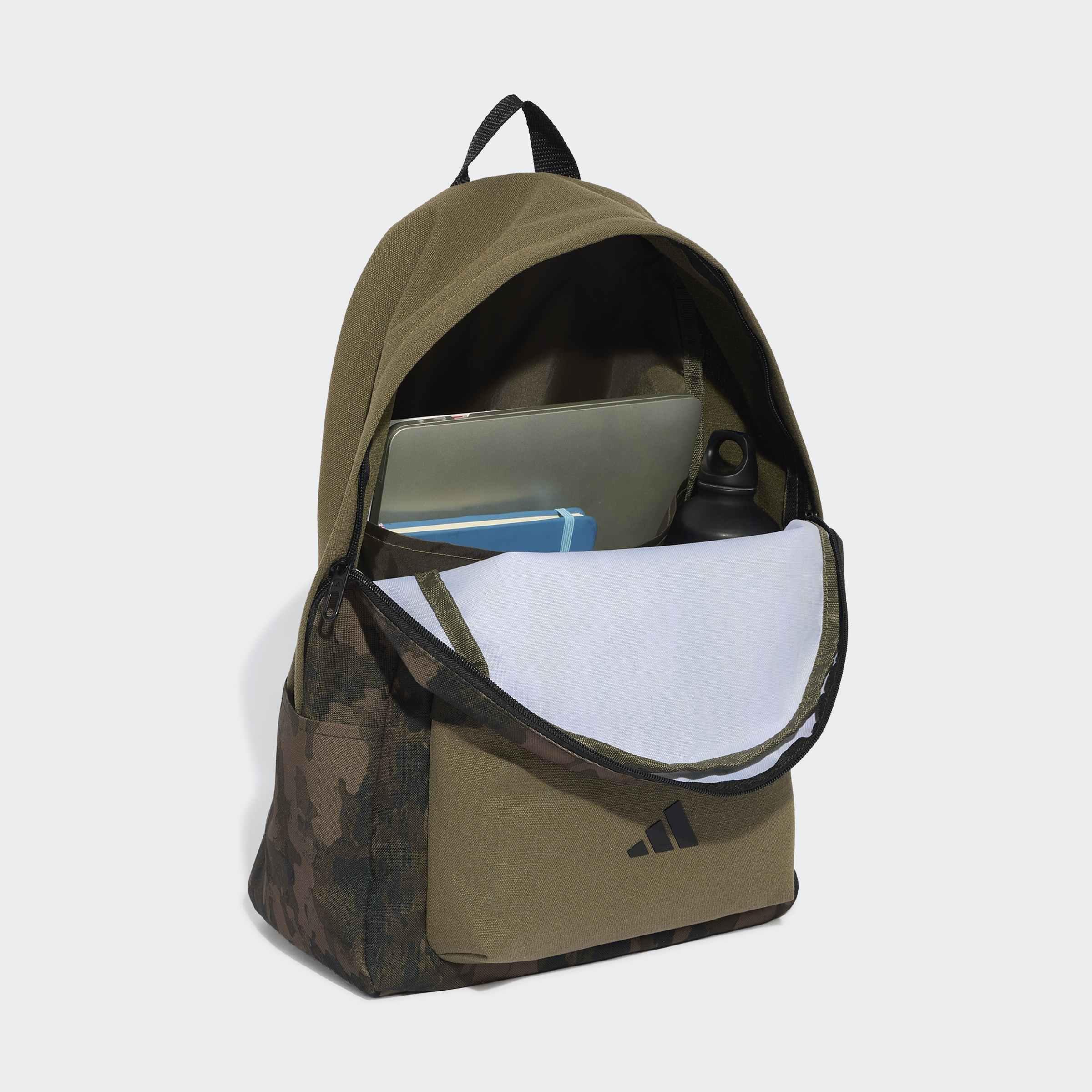 Kids Unisex Youth Boys Camo Graphic Backpack, Green, A701_ONE, medium