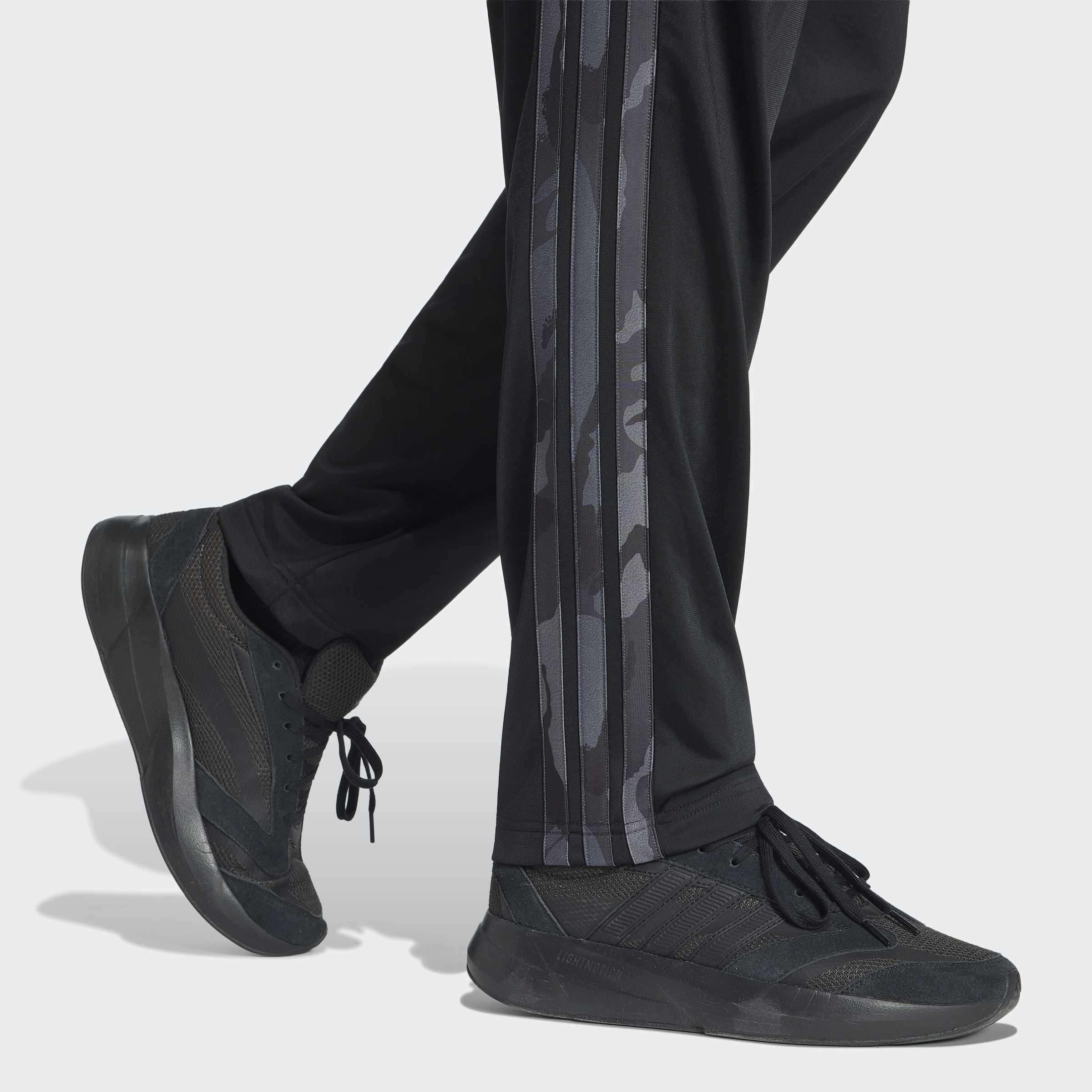 3-Stripes Regular Fit Camouflage Tracksuit Bottoms, Black, A701_ONE, large image number 3