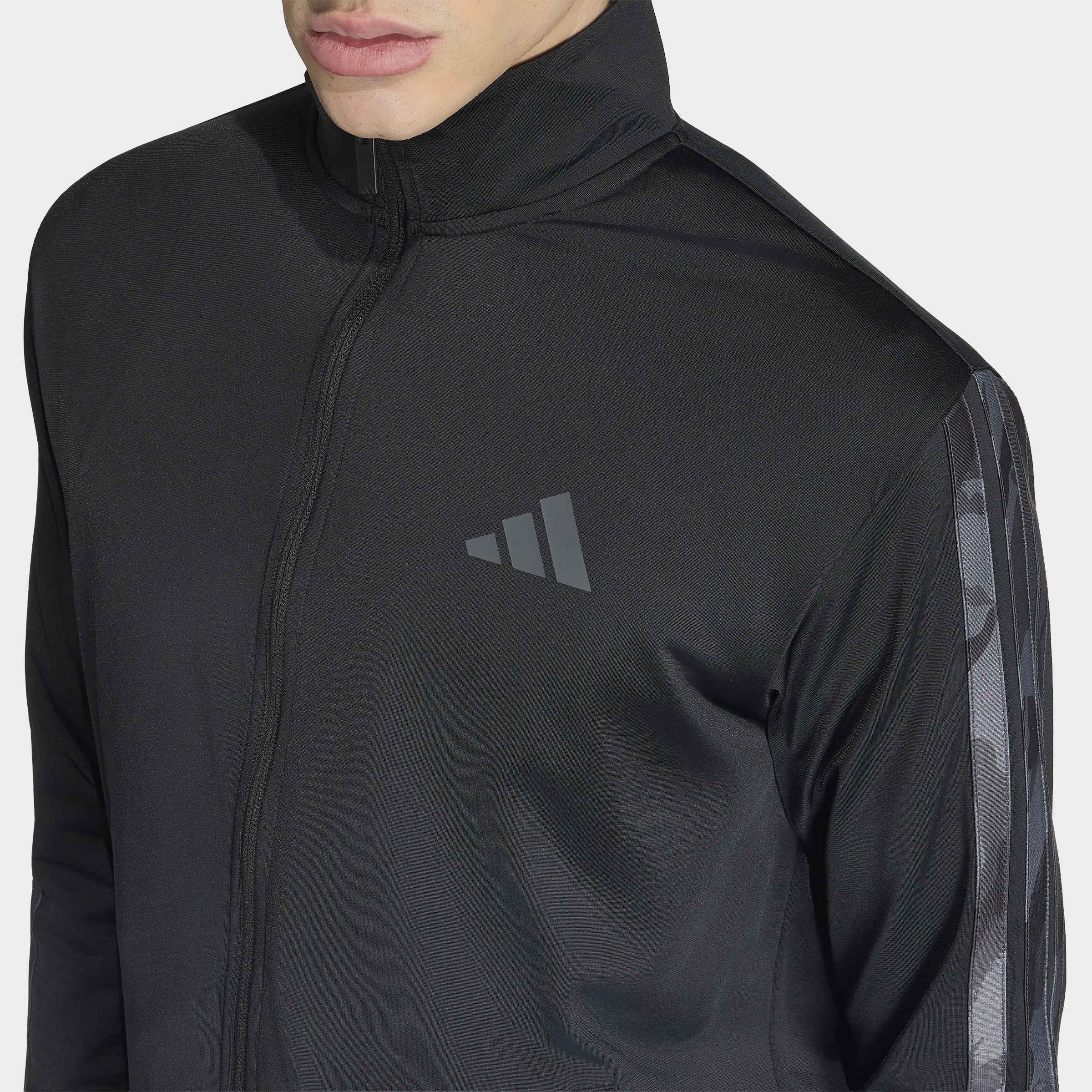 3-Stripes Regular Fit Camouflage Tracktop, Black, A701_ONE, large image number 2