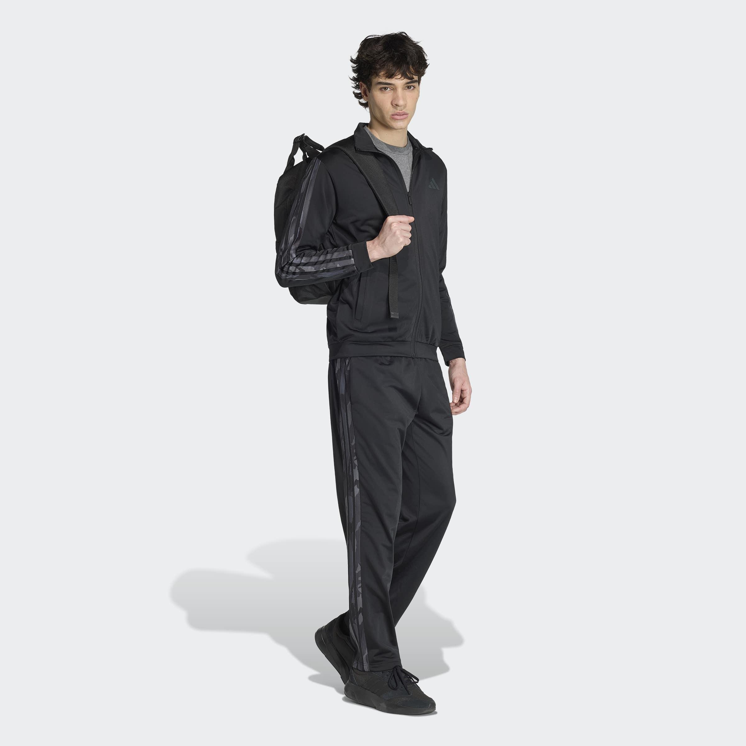 3-Stripes Regular Fit Camouflage Tracktop, Black, A701_ONE, large image number 4