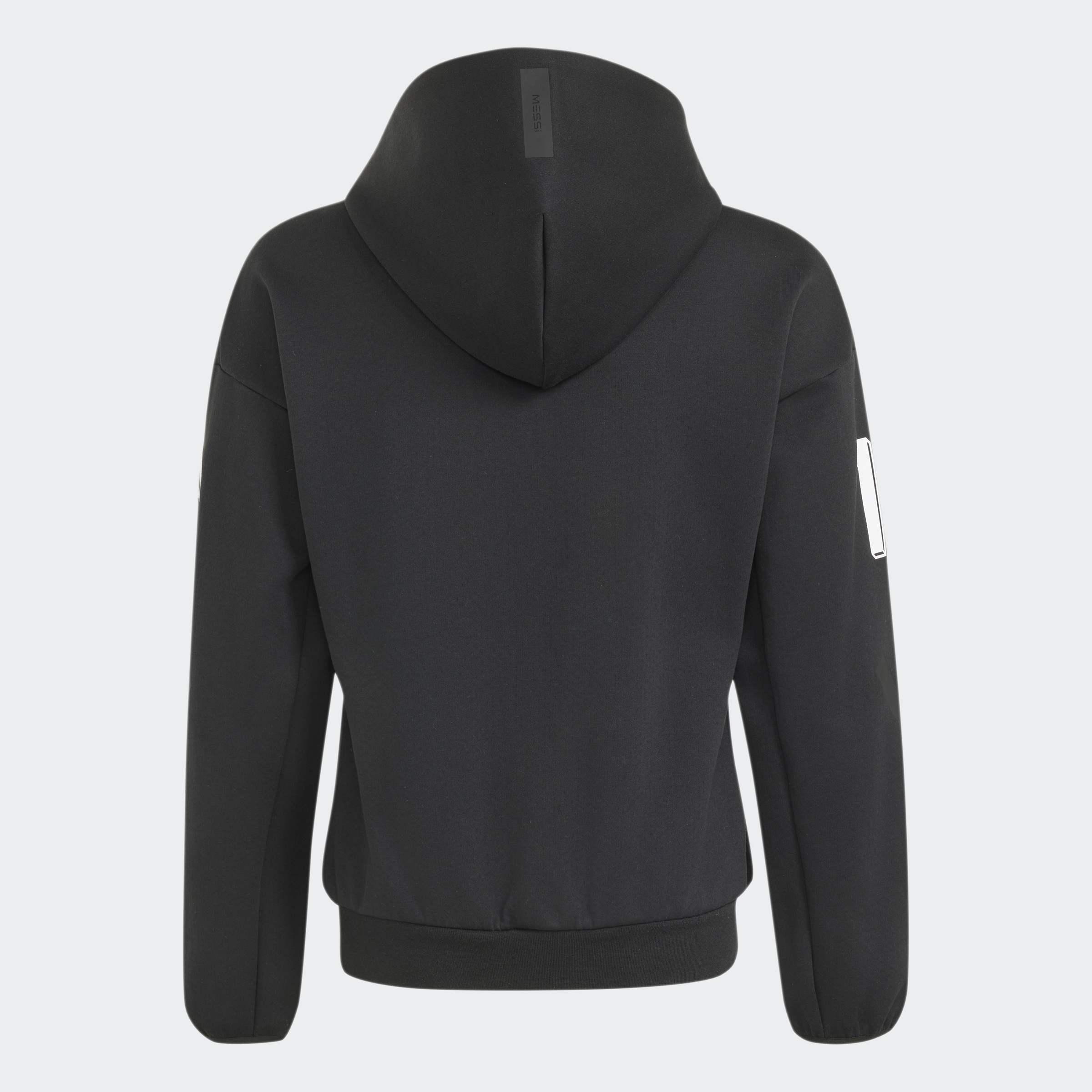 Kids Unisex Messi Z.N.E. Full Zip Hoodie, Black