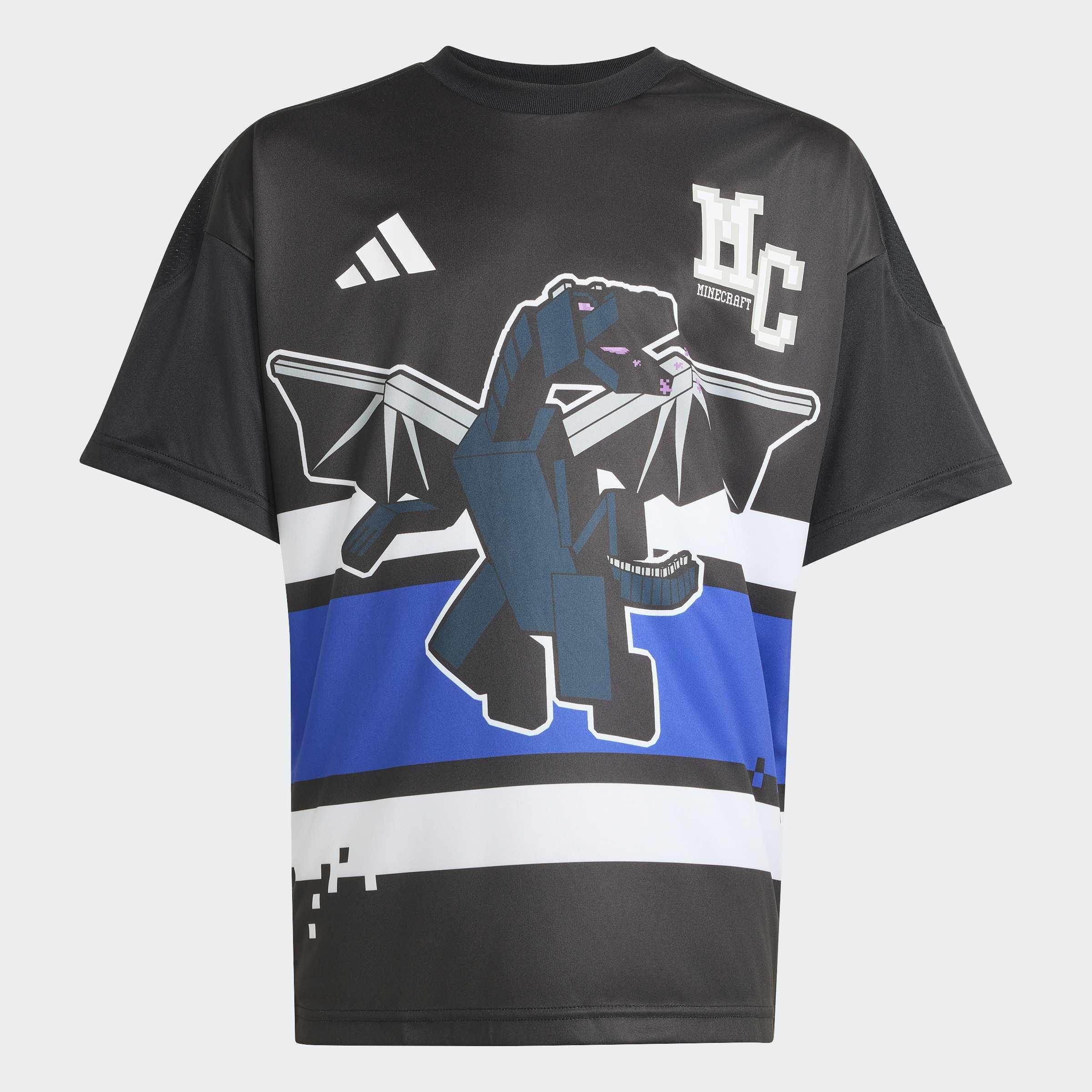 Kids Unisex adidas Minecraft T-Shirt, Black