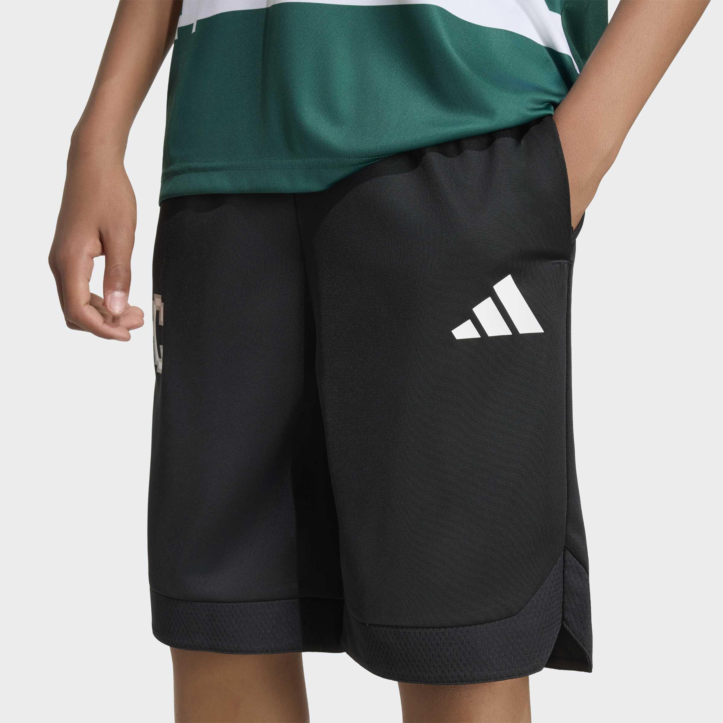 Kids Unisex adidas Minecraft Short, Black, A701_ONE, large image number 2