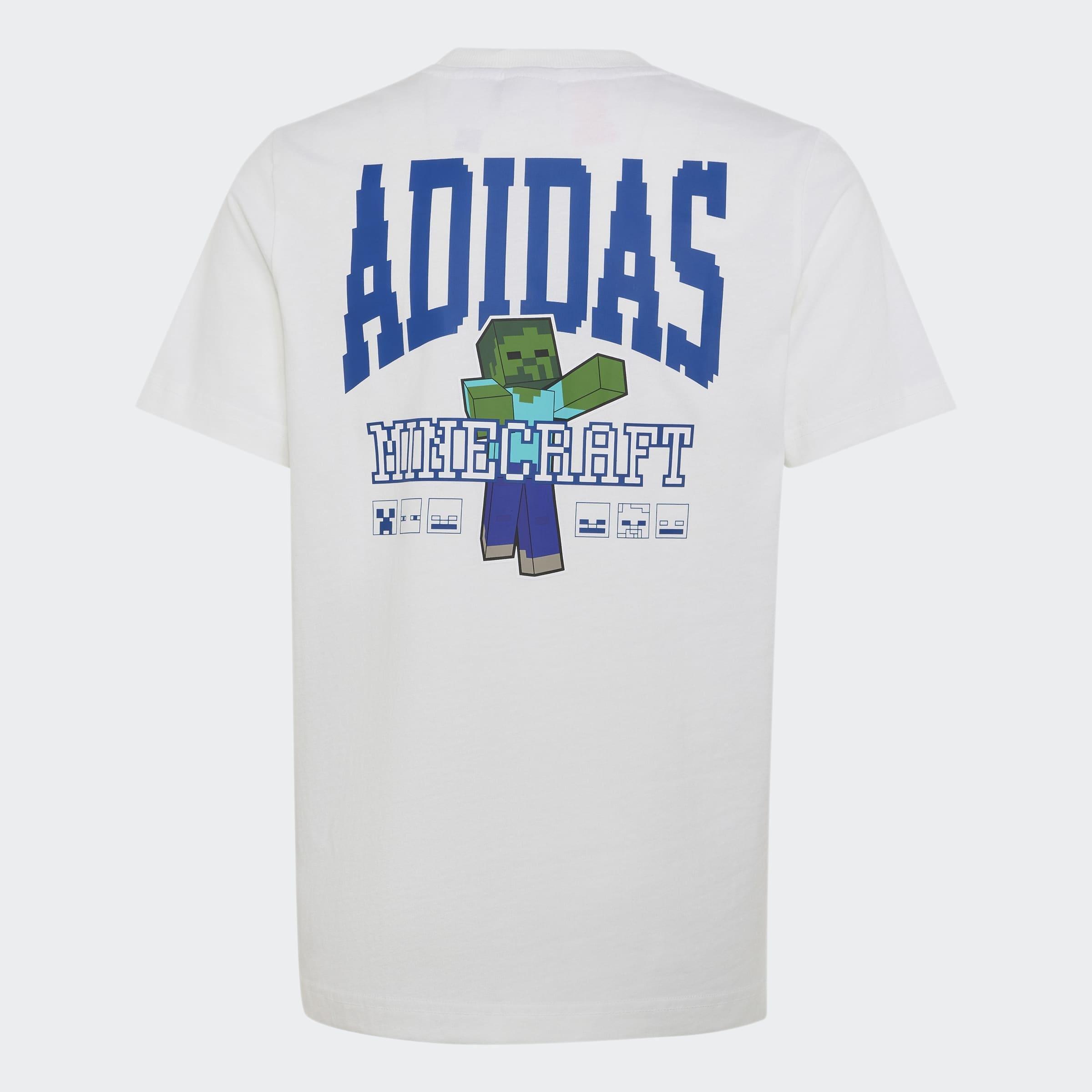Kids Unisex adidas Minecraft T-Shirt, White