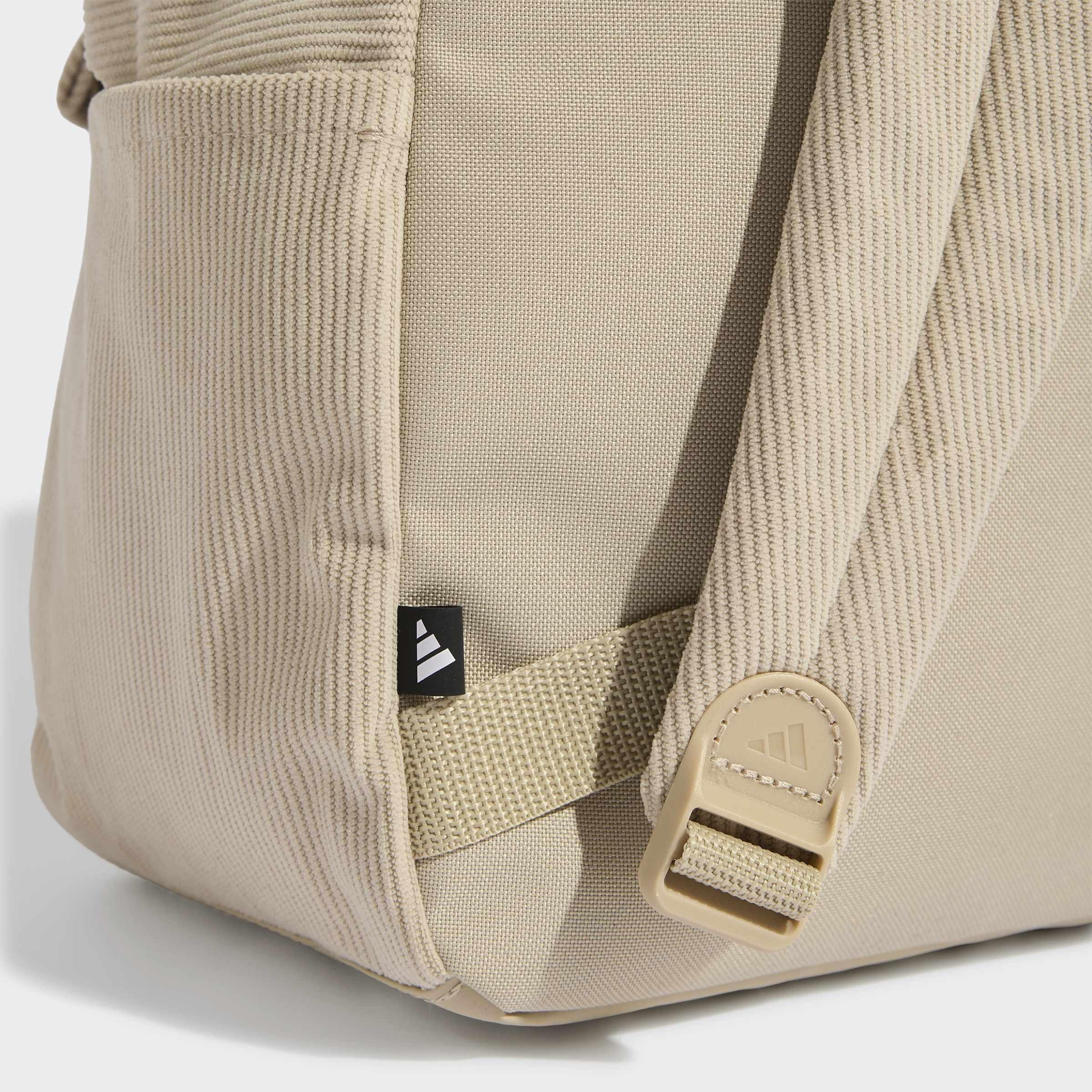 Unisex Essentials Material Backpack, Beige, A701_ONE, large image number 3