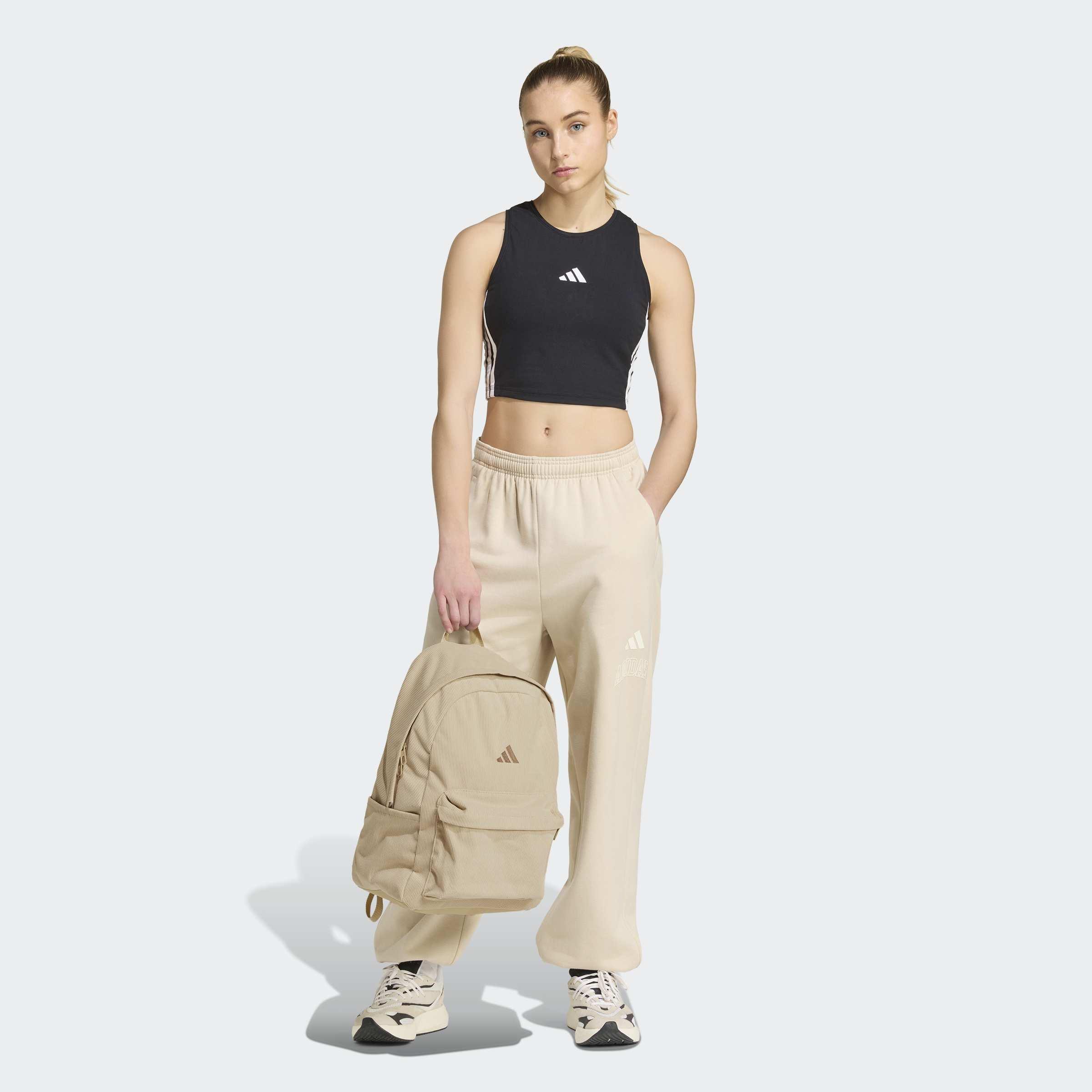 Unisex Essentials Material Backpack, Beige, A701_ONE, large image number 5