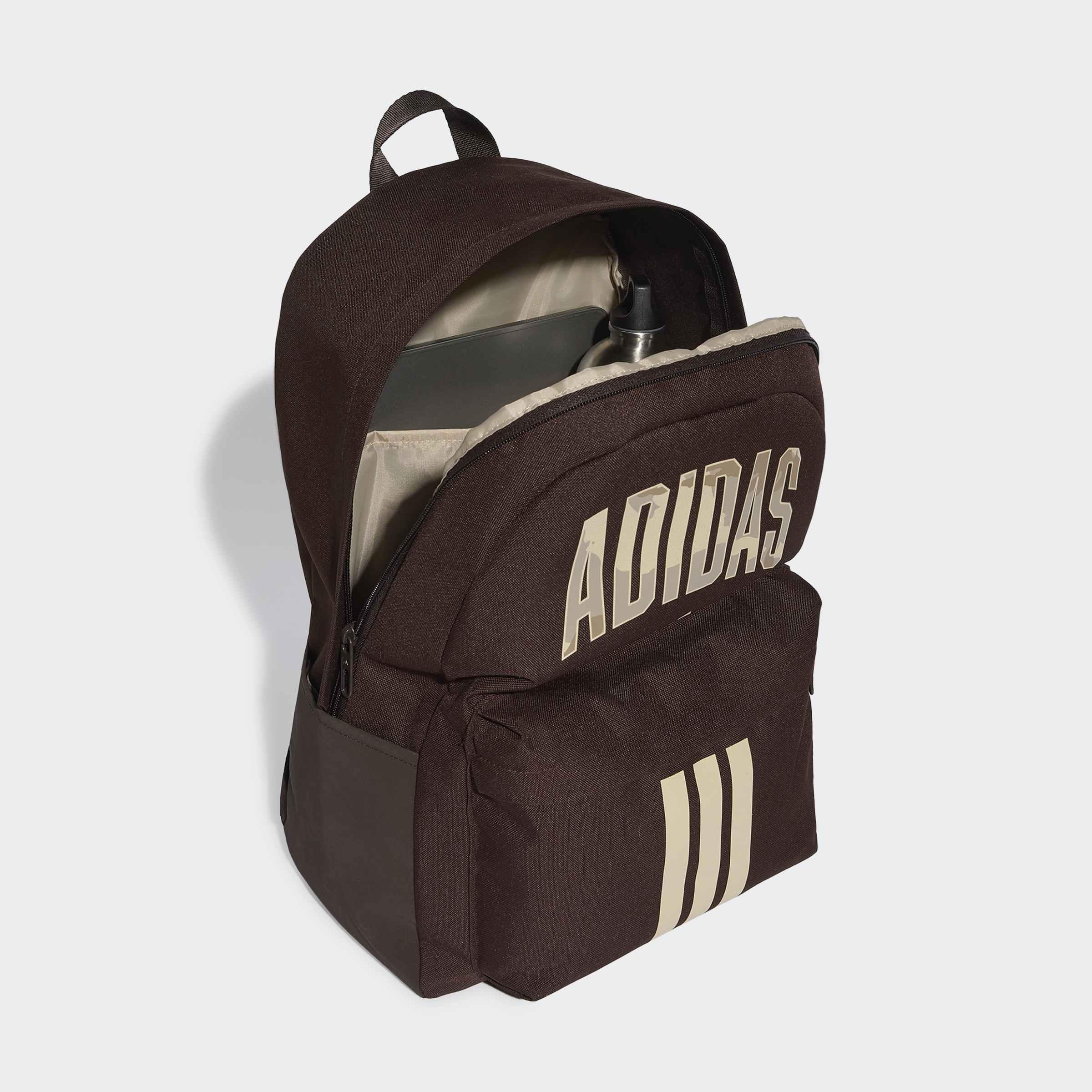 Unisex Camo Graphic Backpack, Brown
