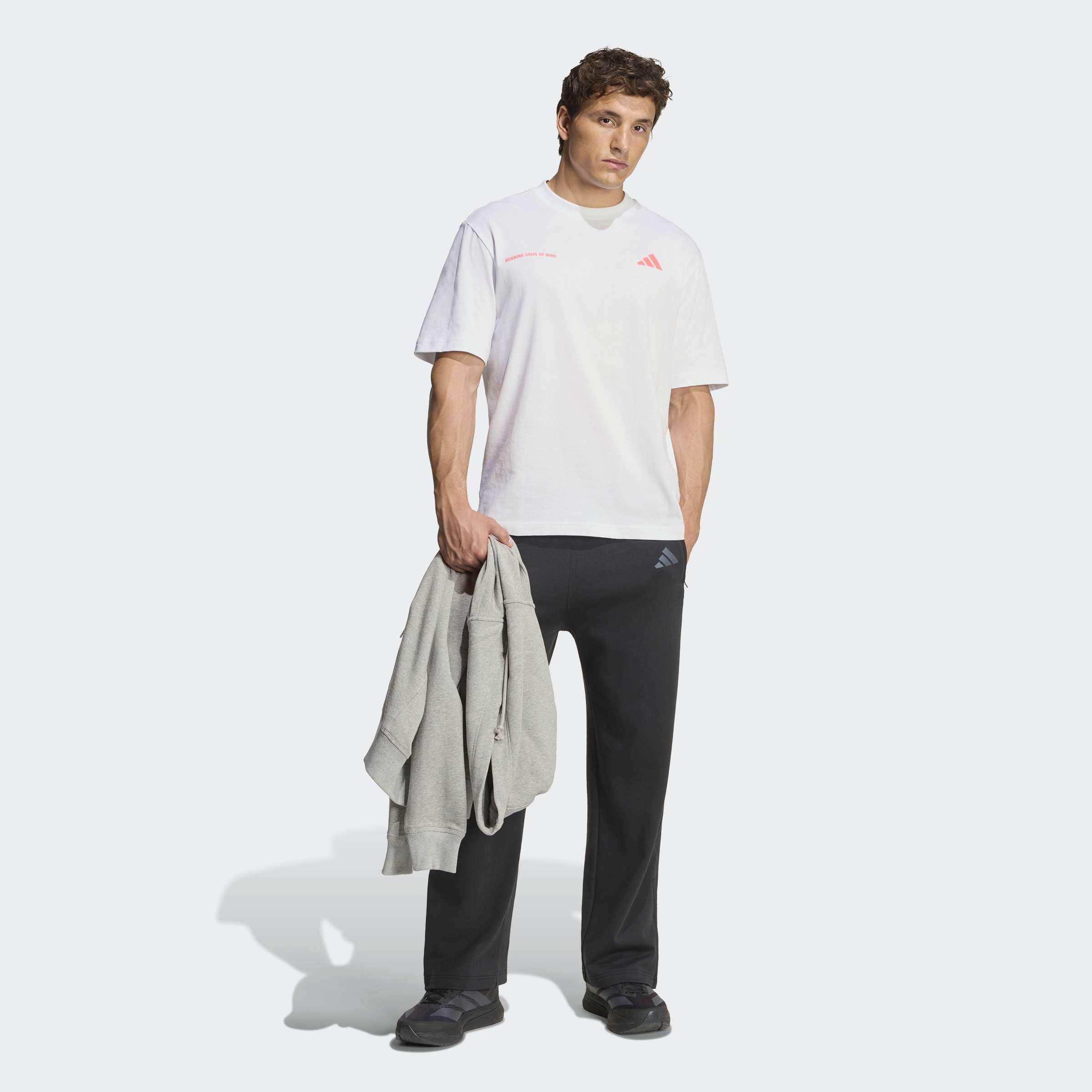 adi365 Running Community Culture T-Shirt, White, A701_ONE, large image number 6
