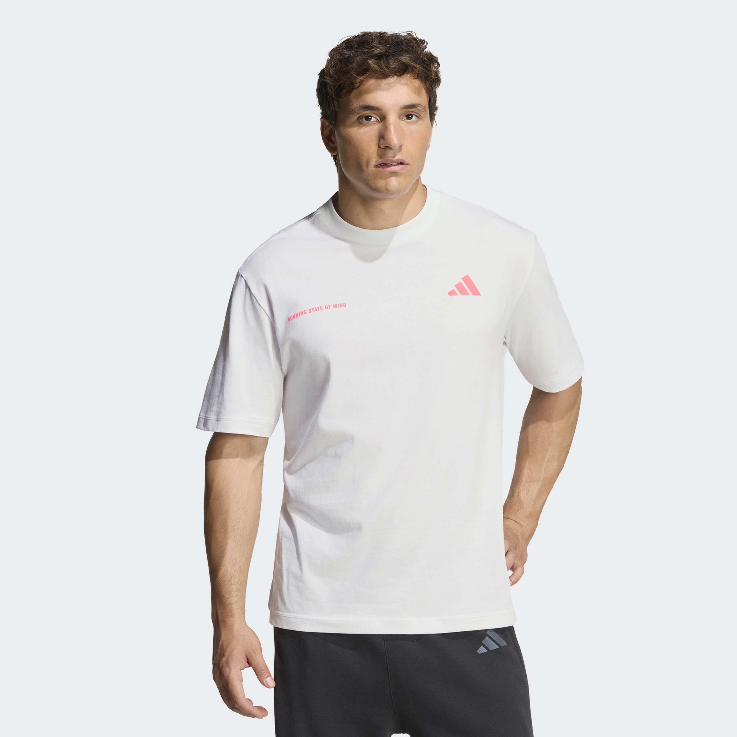 adi365 Running Community Culture T-Shirt, White, A701_ONE, large image number 7