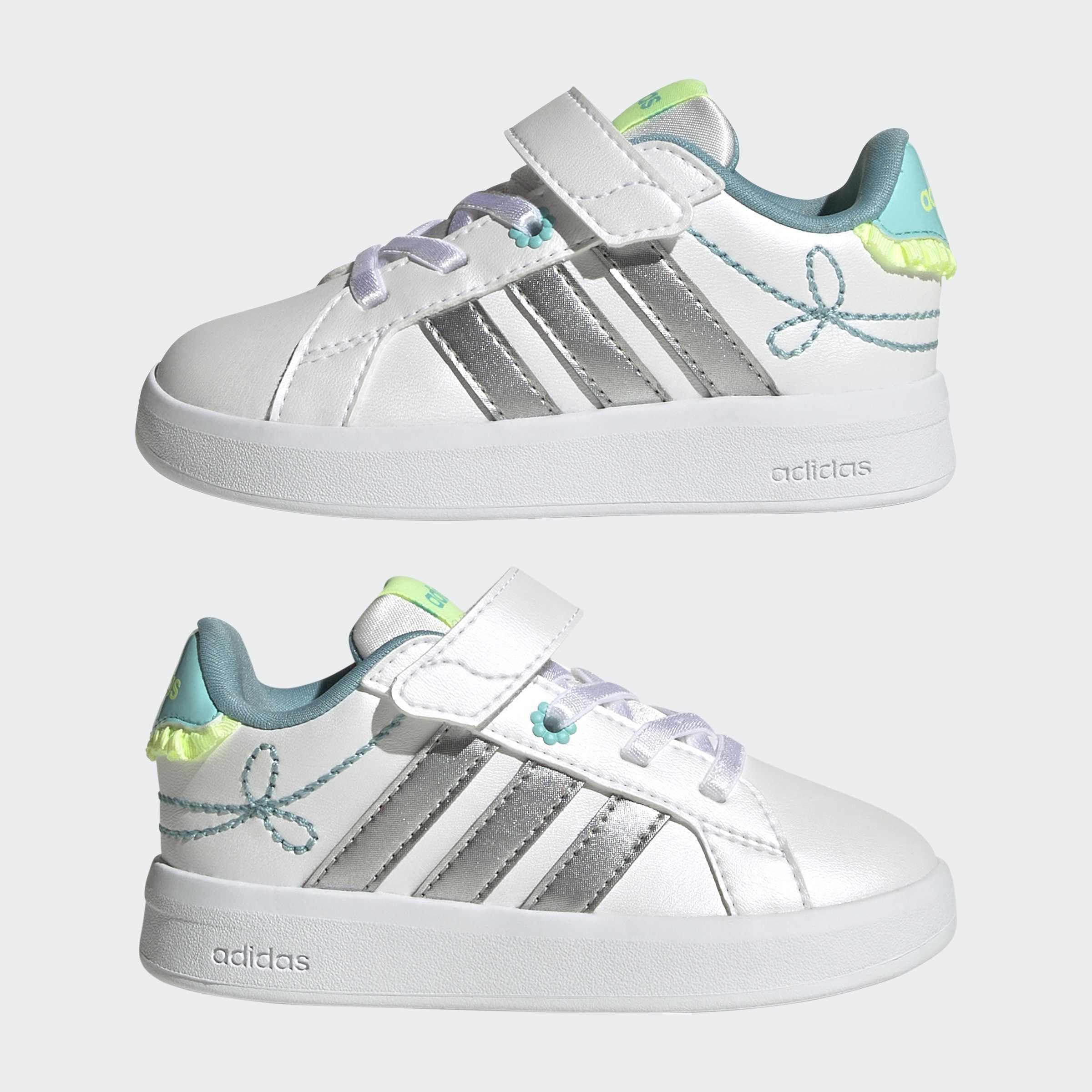 Kids Unisex Grand Court 3.0 Shoes, White, A701_ONE, large image number 6