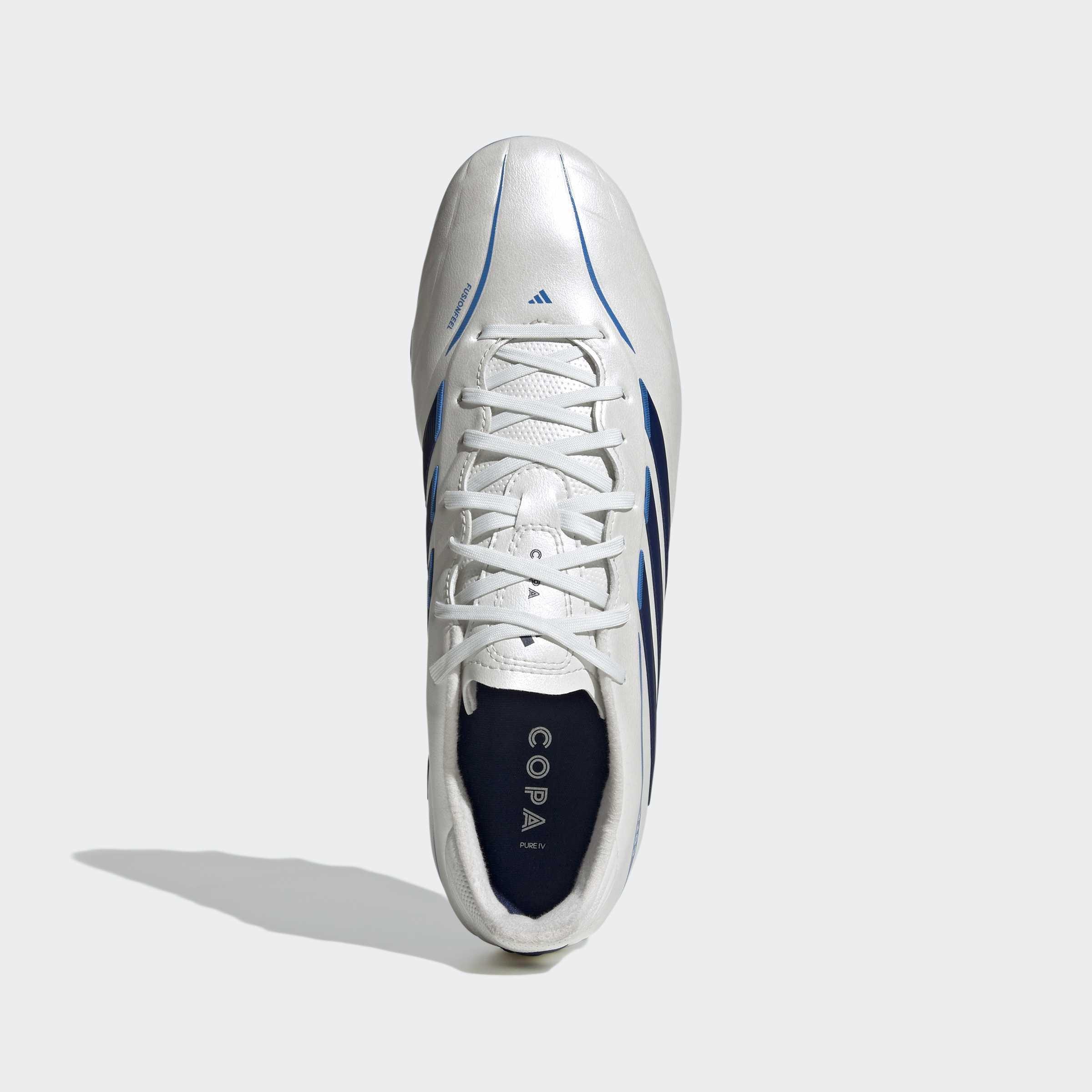Unisex Copa Pure IV League Firm Ground Football Boots, White, A701_ONE, medium