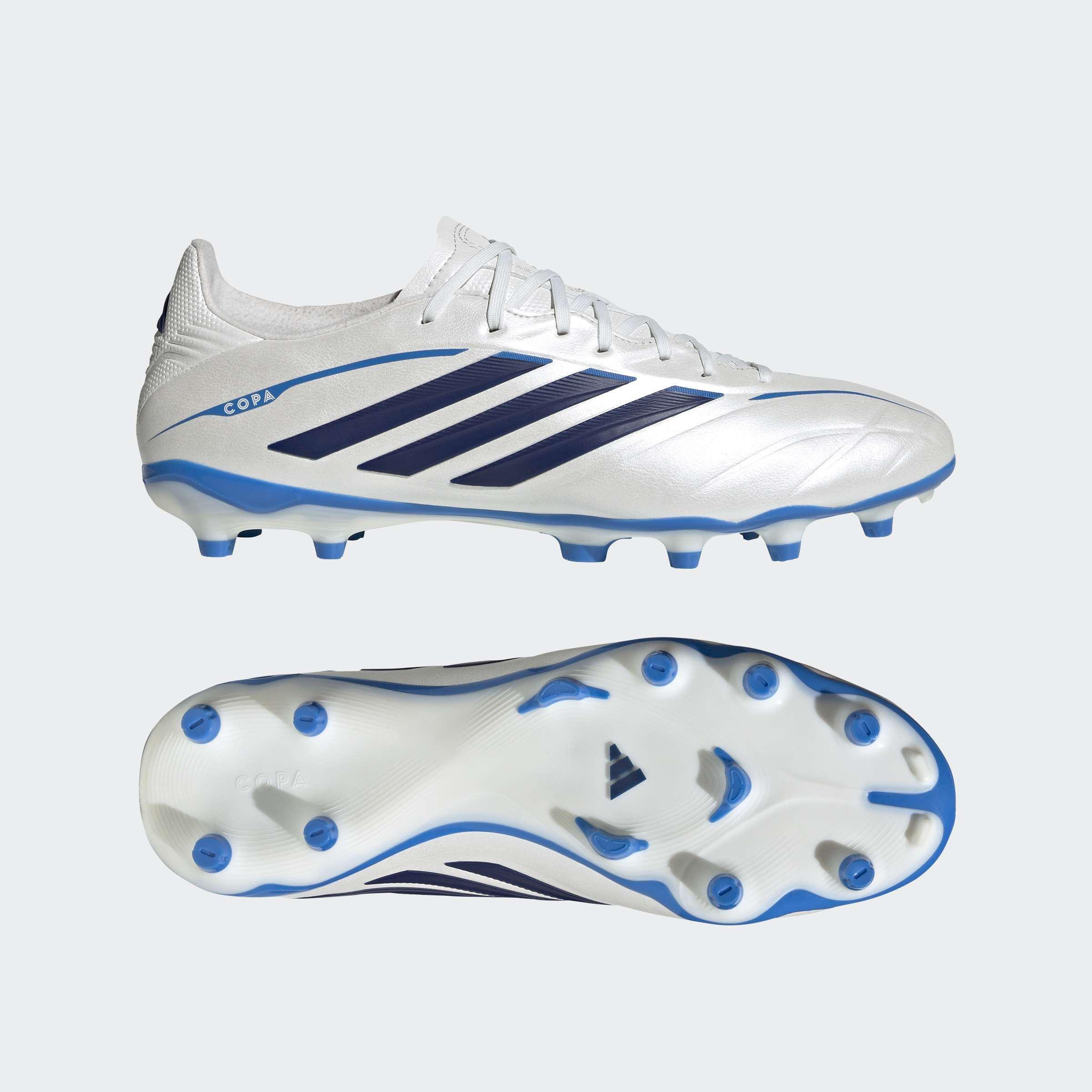 Unisex Copa Pure IV League Firm Ground Football Boots, White, A701_ONE, large image number 7