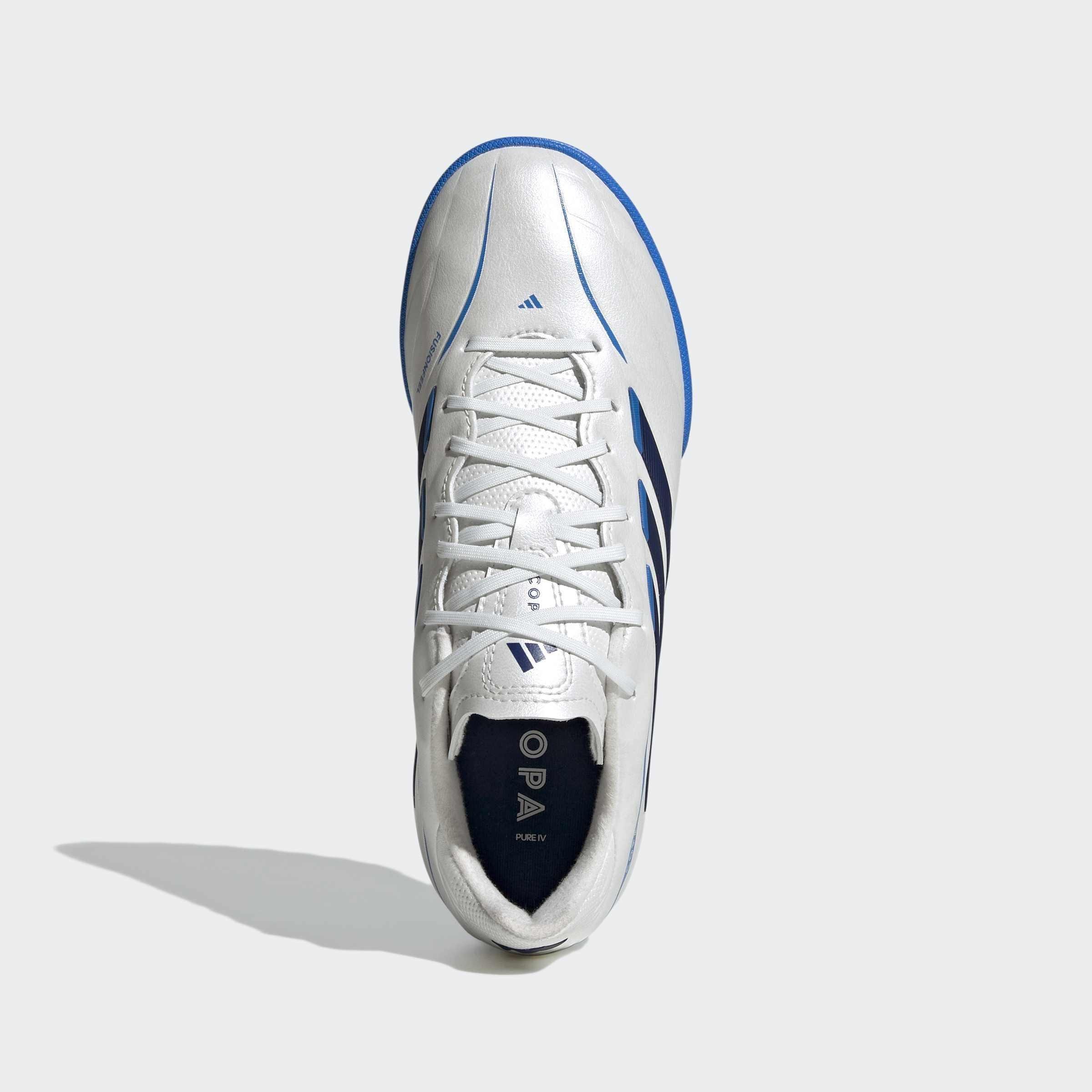 Kids Unisex Copa Pure IV League Turf Football Shoes, White, A701_ONE, large image number 1