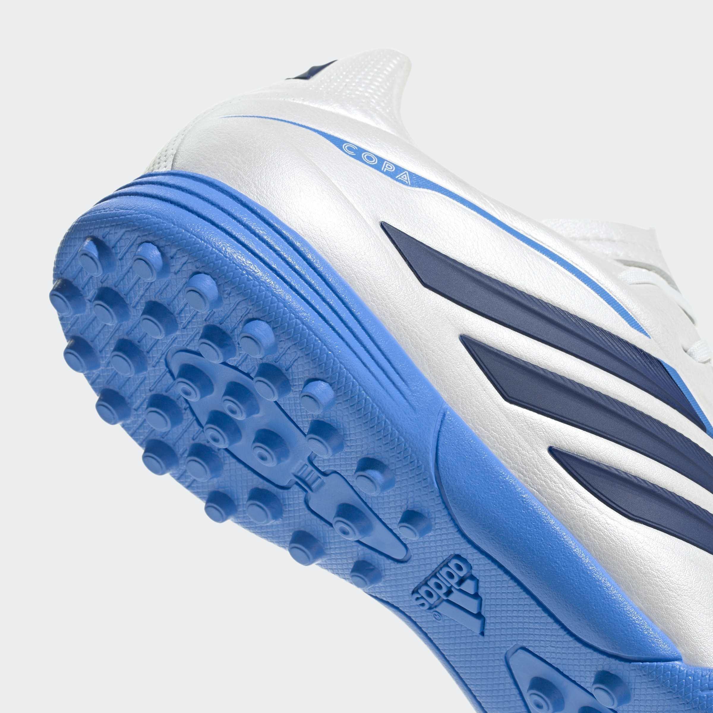 Kids Unisex Copa Pure IV League Turf Football Shoes, White, A701_ONE, large image number 4