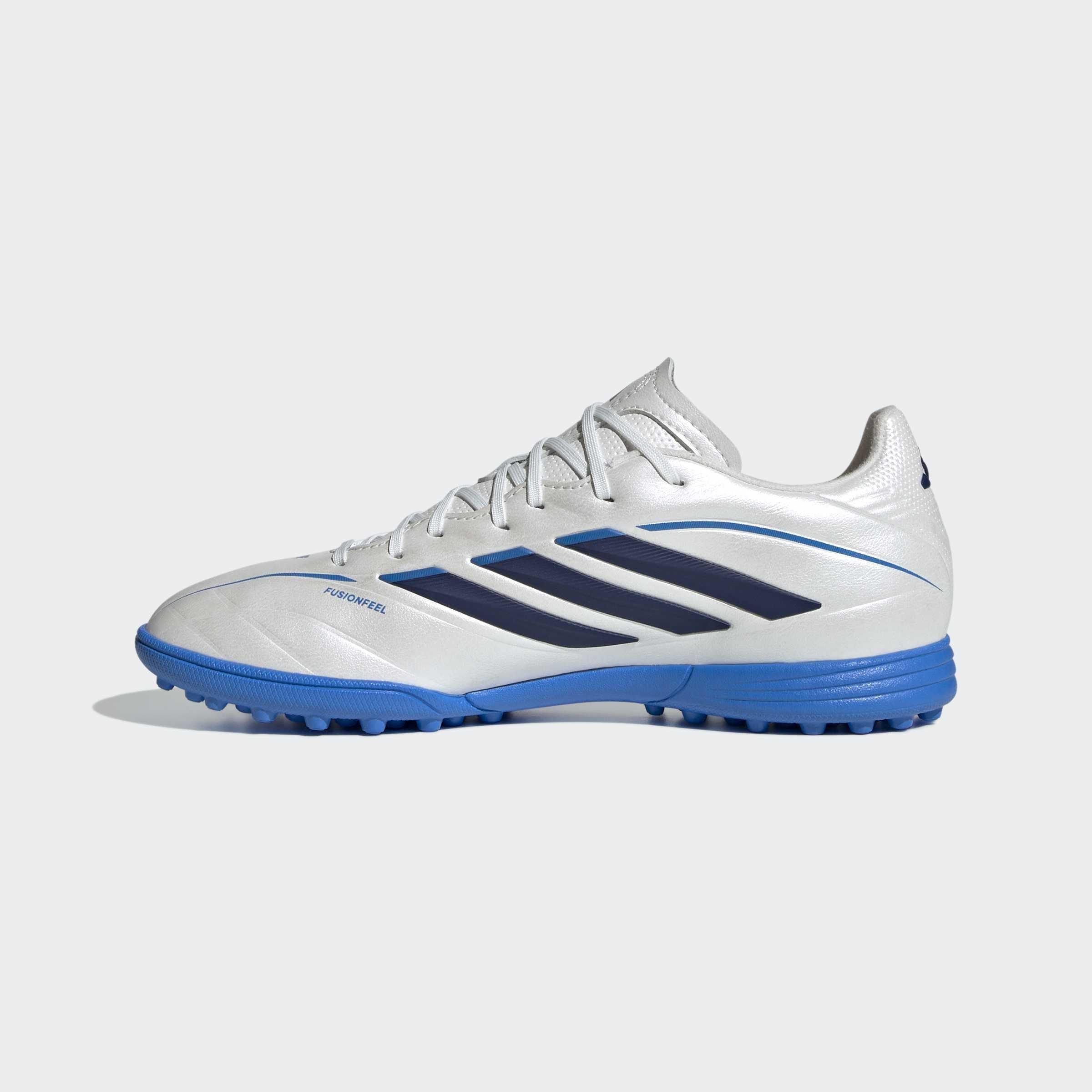 Kids Unisex Copa Pure IV League Turf Football Shoes, White, A701_ONE, large image number 6