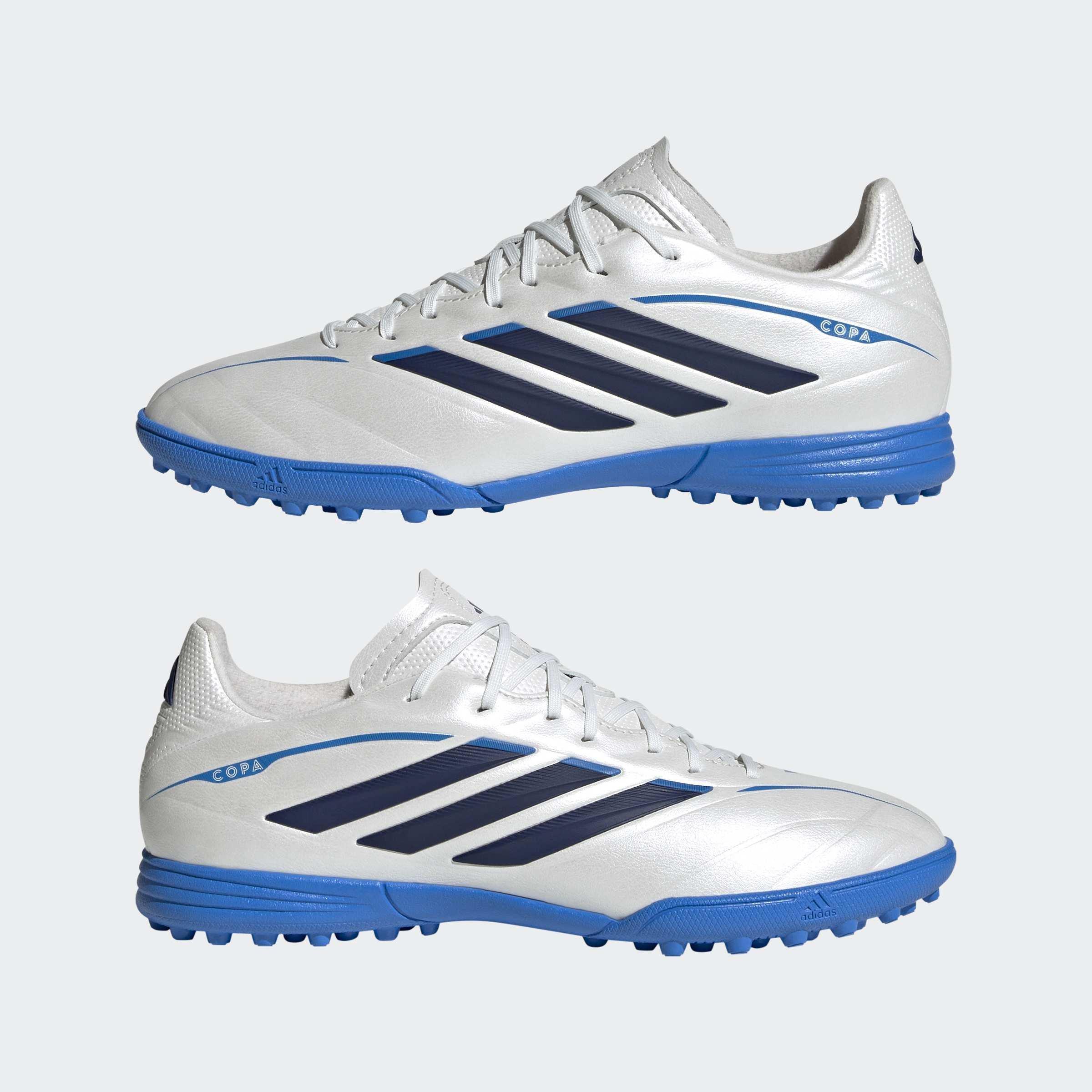 Kids Unisex Copa Pure IV League Turf Football Shoes, White, A701_ONE, large image number 7
