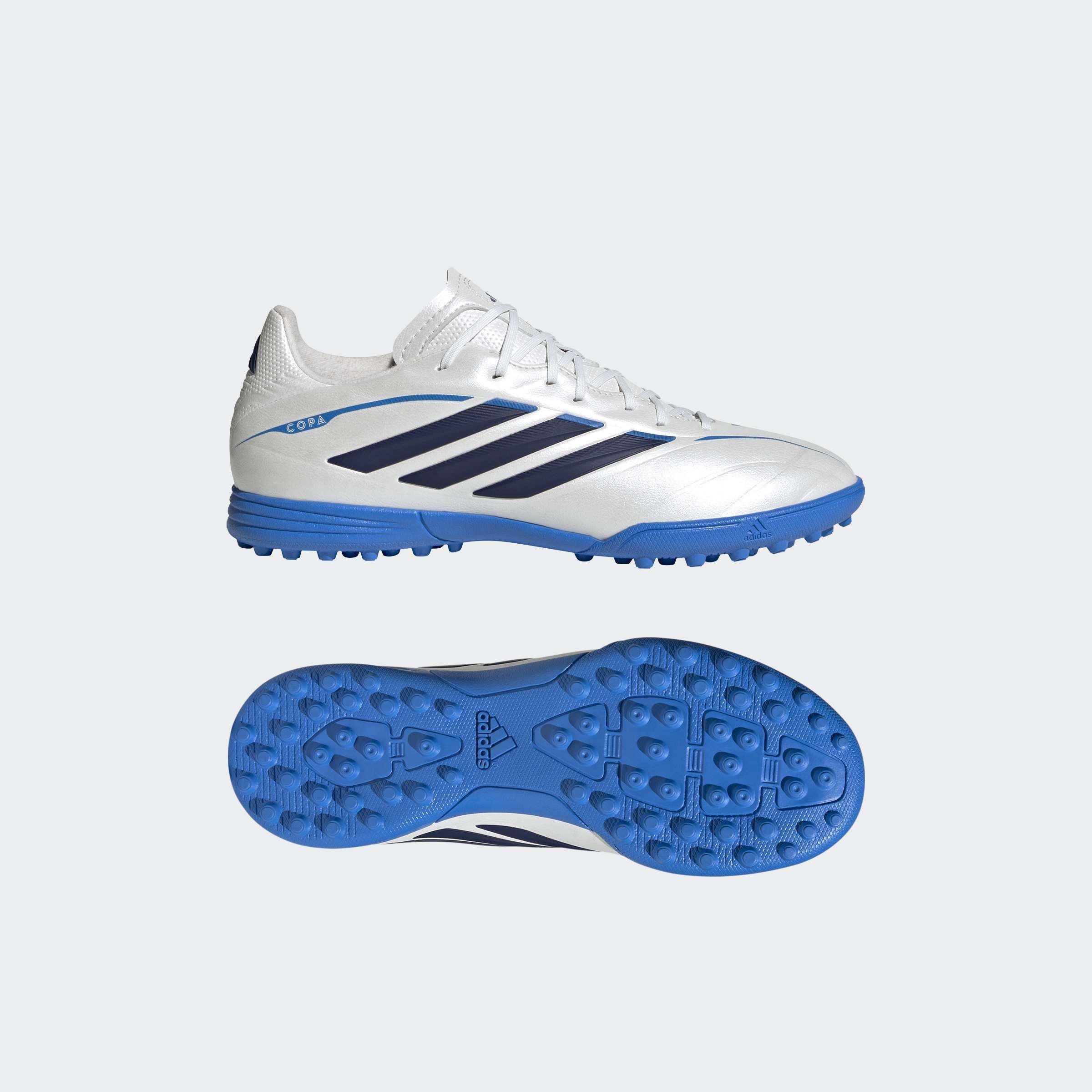 Kids Unisex Copa Pure IV League Turf Football Shoes, White, A701_ONE, large image number 9