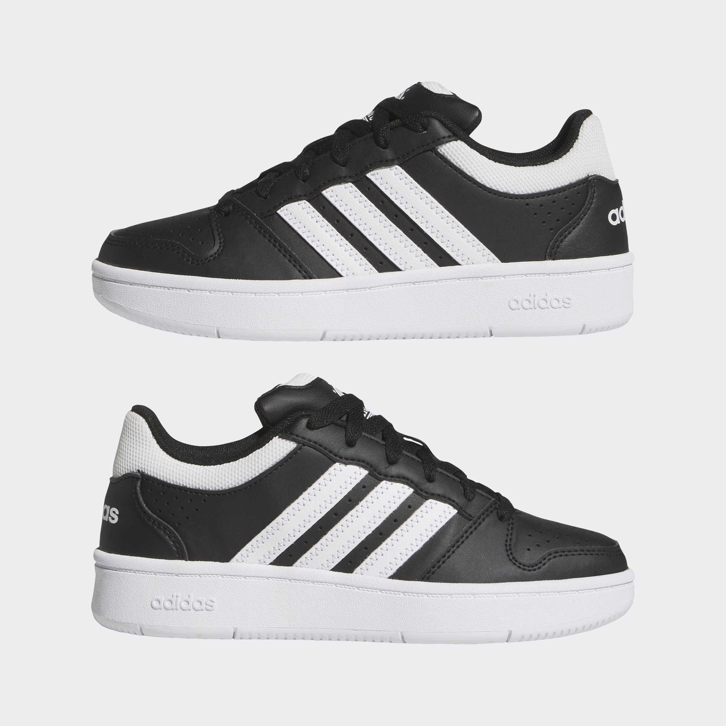 Kids Unisex Hoops Classic J Shoes, Black, A701_ONE, large image number 7
