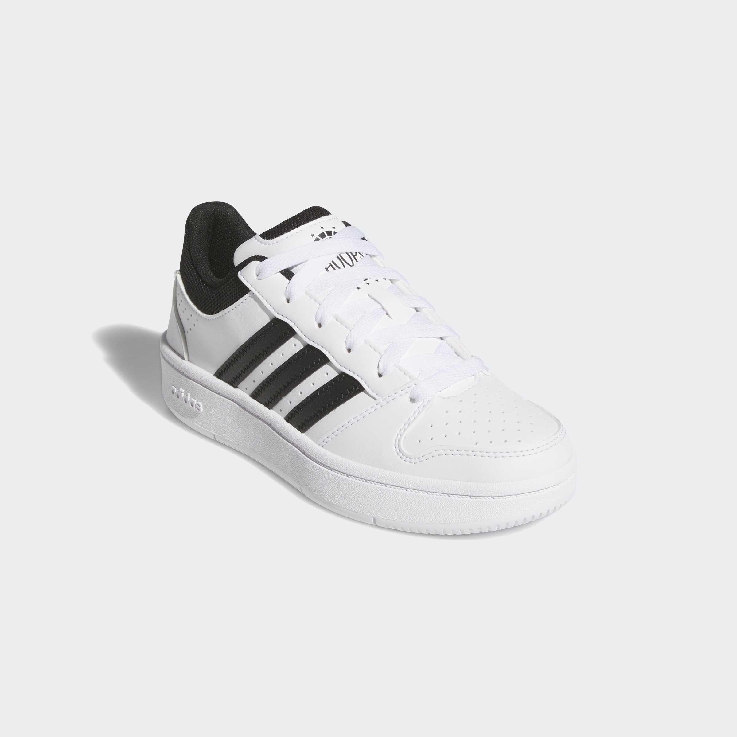 Kids Unisex Hoops Classic J Shoes, White, A701_ONE, large image number 2