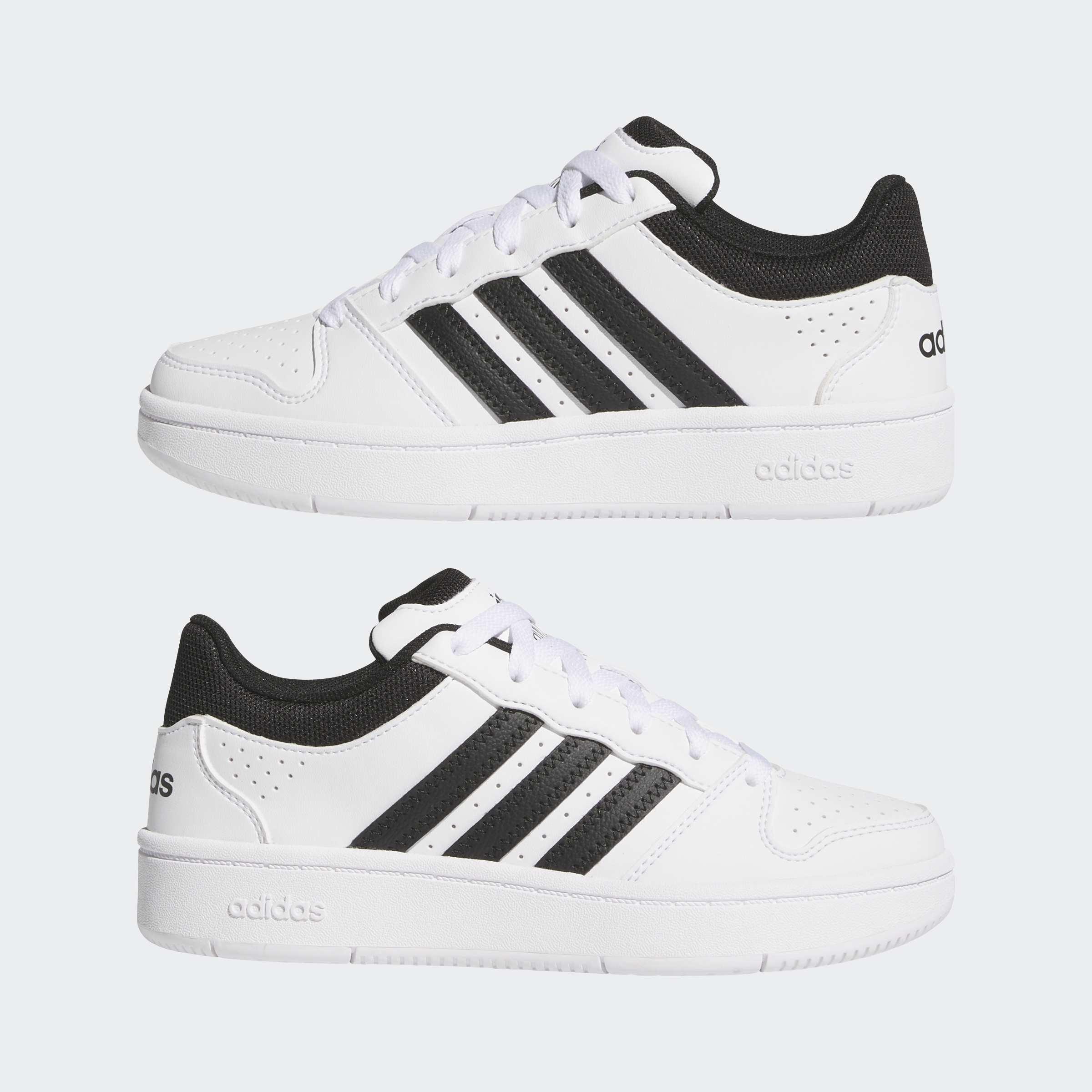 Kids Unisex Hoops Classic J Shoes, White, A701_ONE, large image number 8