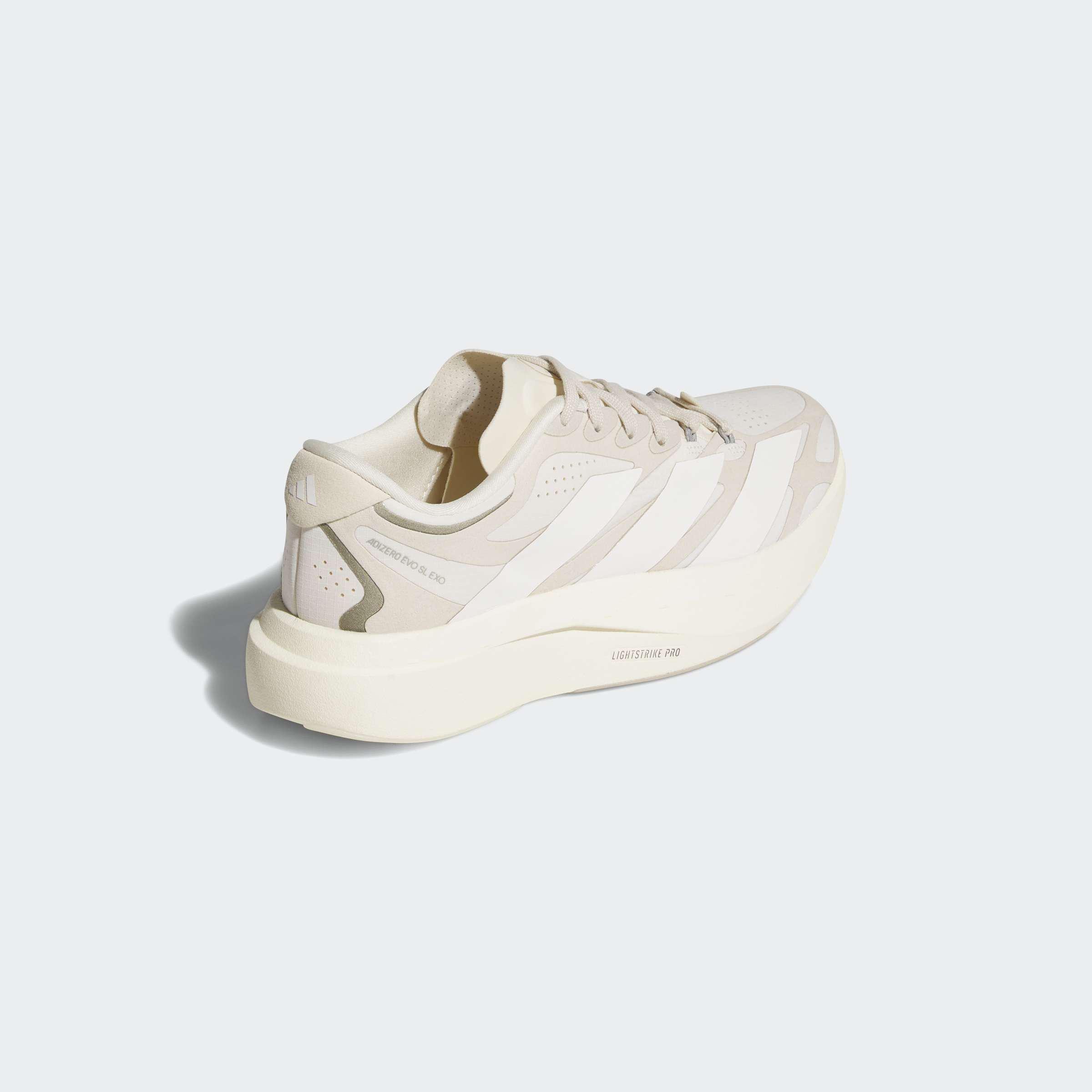 Adizero EVO SL EXO Suede Lightstrikepro Running Shoes, White, A701_ONE, large image number 3