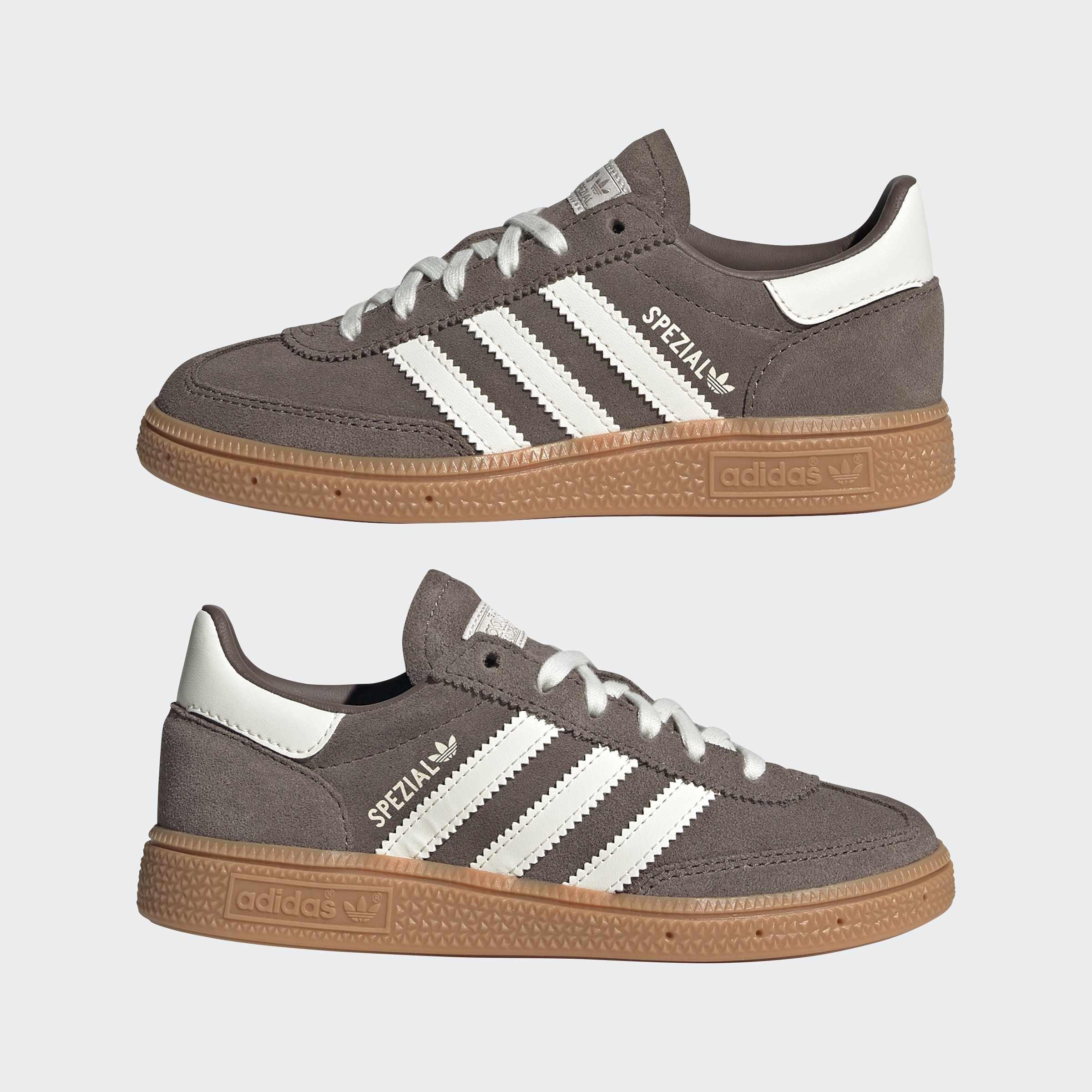 Kids Unisex Handball Spezial Shoes, Brown, A701_ONE, large image number 8