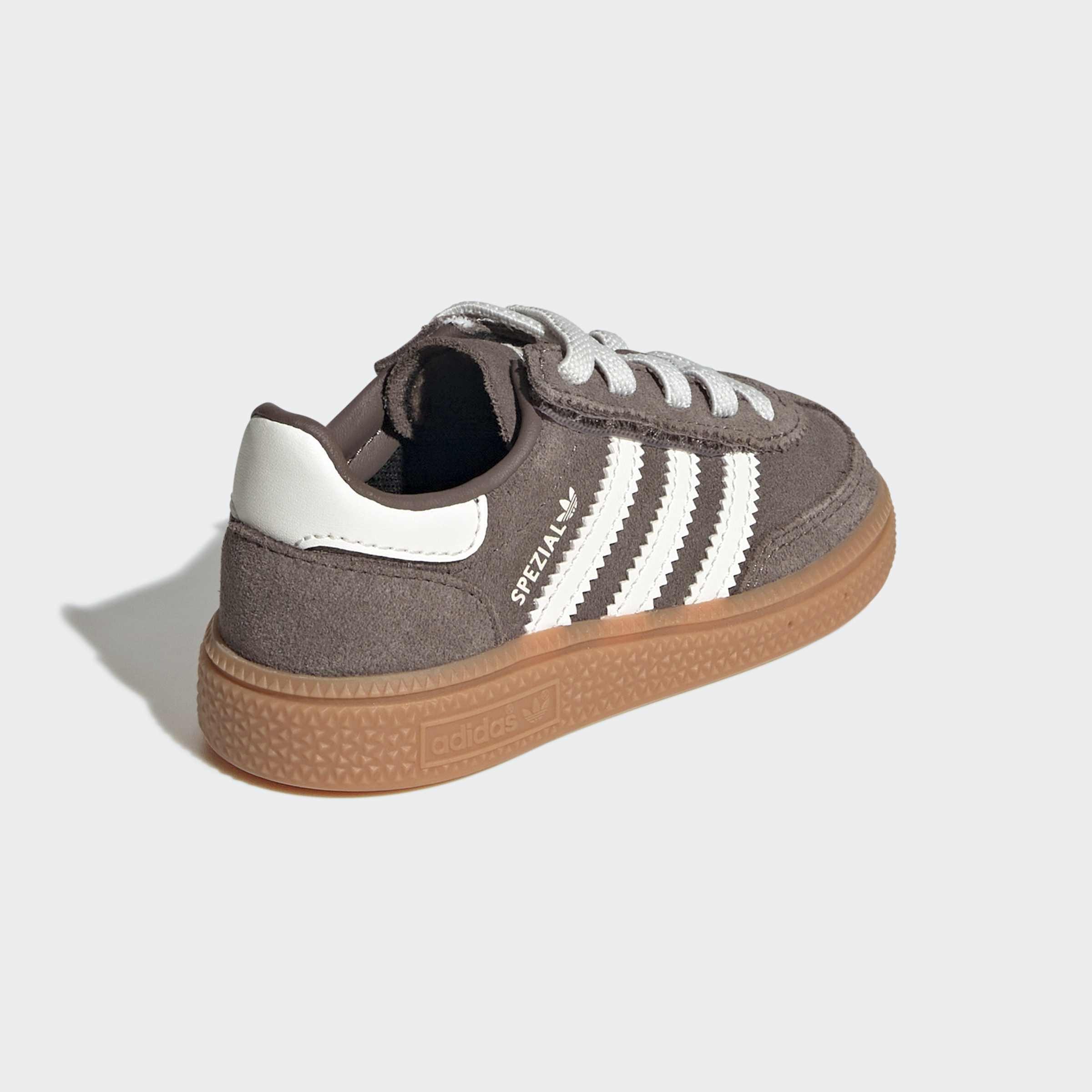 Kids Unisex Handball Spezial Comfort Closure Elastic Lace Shoes, Brown, A701_ONE, large image number 3