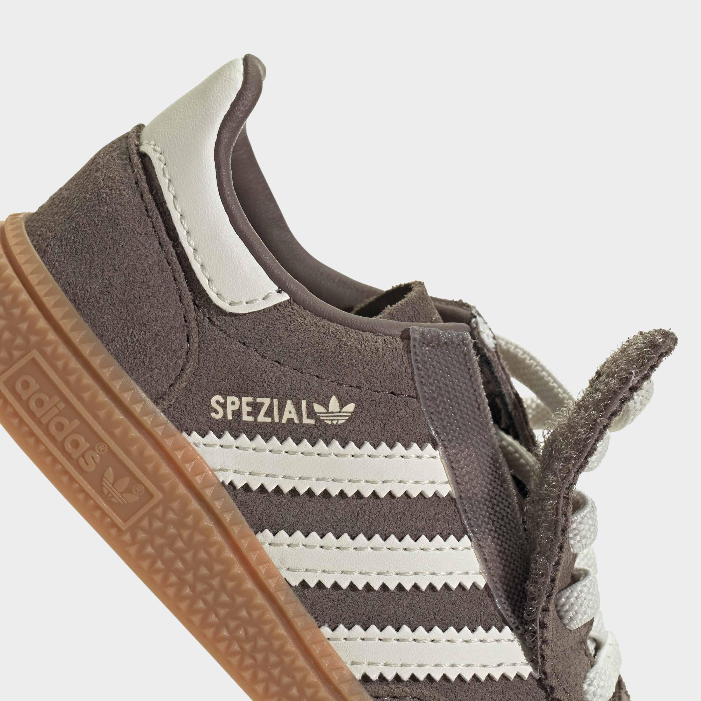 Kids Unisex Handball Spezial Comfort Closure Elastic Lace Shoes, Brown, A701_ONE, large image number 5