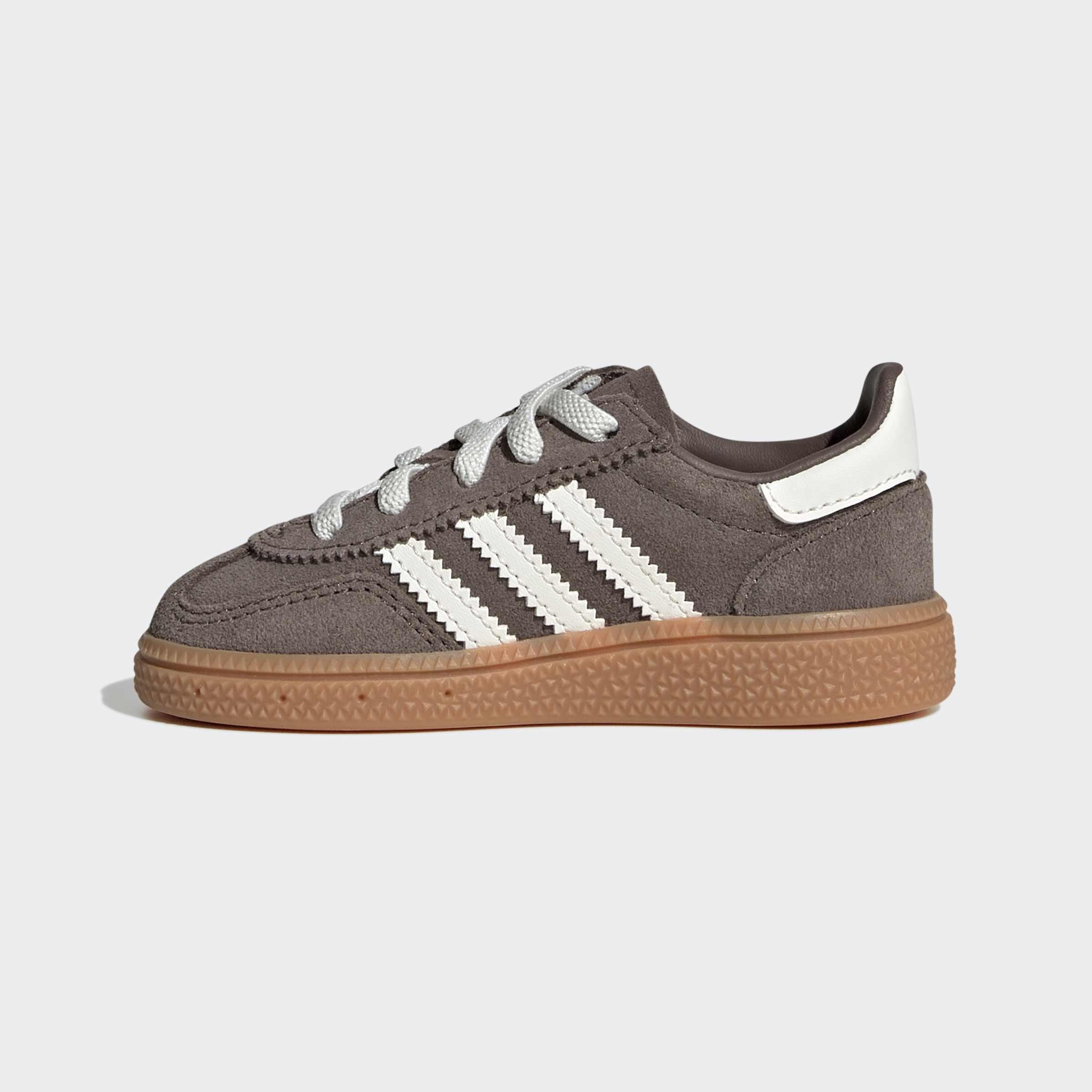 Kids Unisex Handball Spezial Comfort Closure Elastic Lace Shoes, Brown, A701_ONE, large image number 8