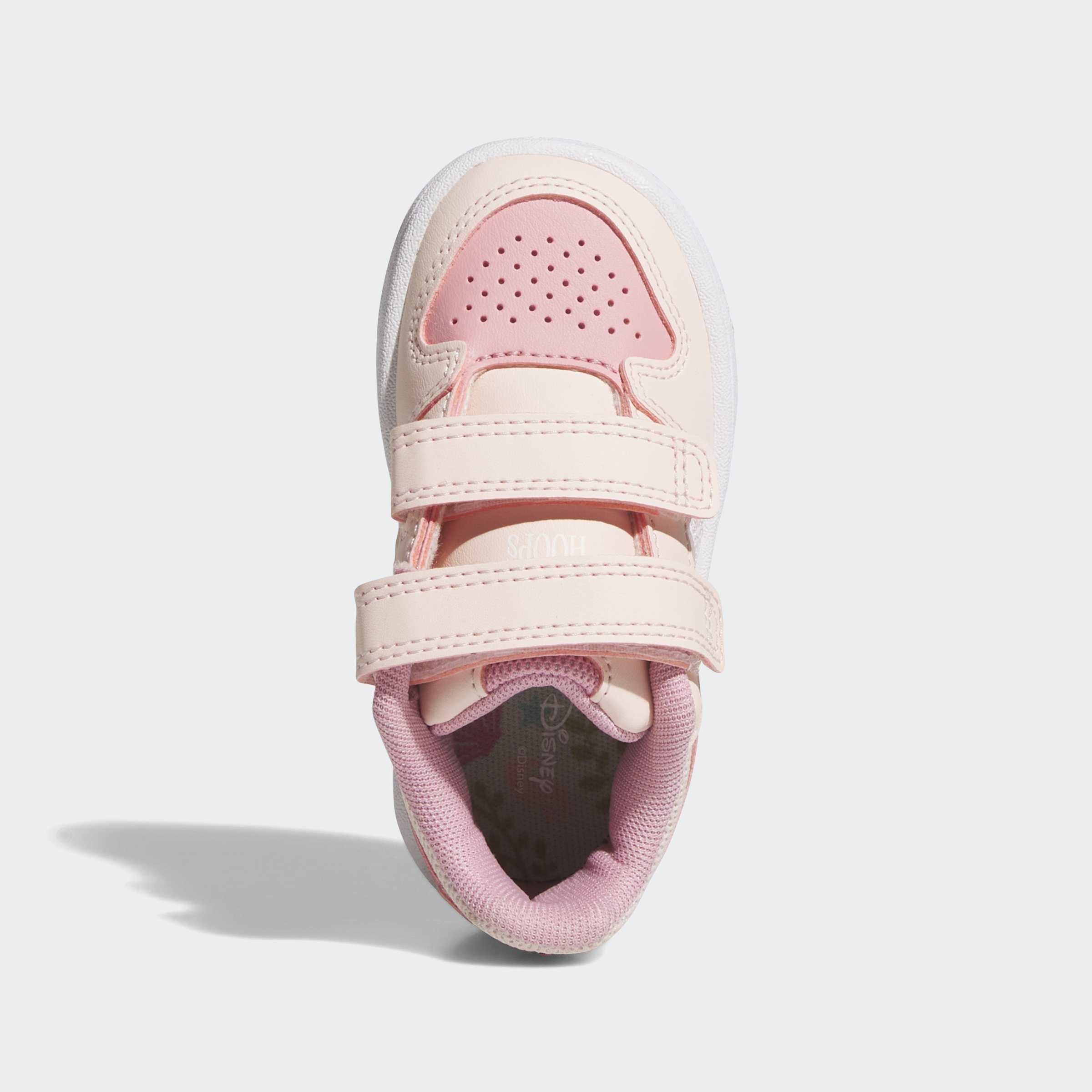 Kids Unisex Adidas Disney Princess Hoops Classic Shoes, Pink