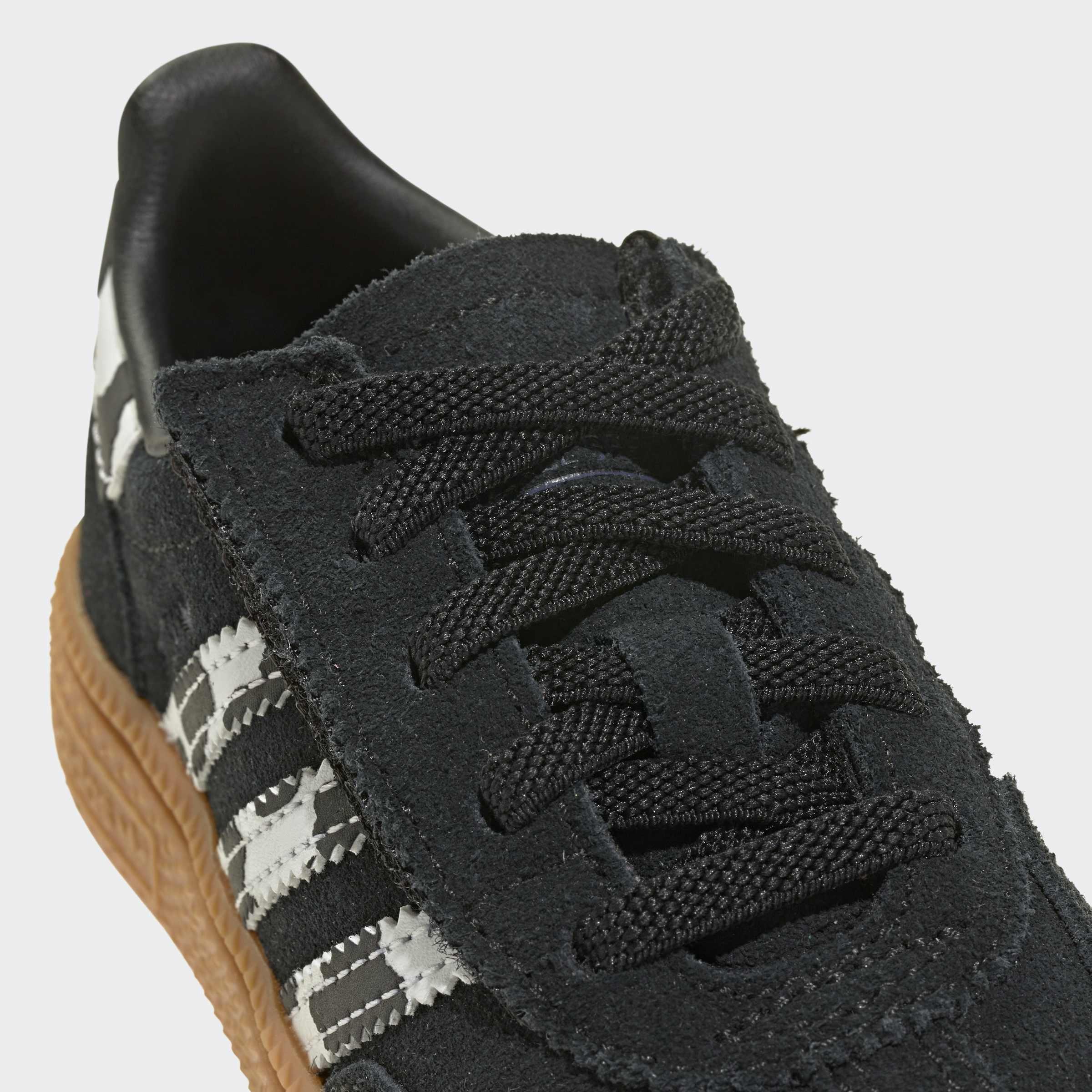 Kids Unisex Handball Spezial Comfort Closure Elastic Lace Shoes, Black, A701_ONE, large image number 4