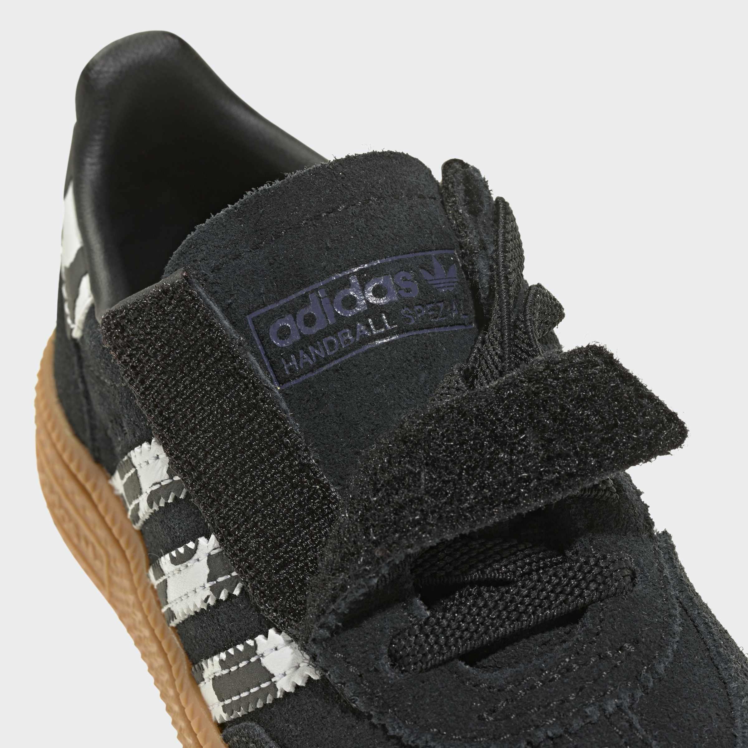 Kids Unisex Handball Spezial Comfort Closure Elastic Lace Shoes, Black, A701_ONE, large image number 5