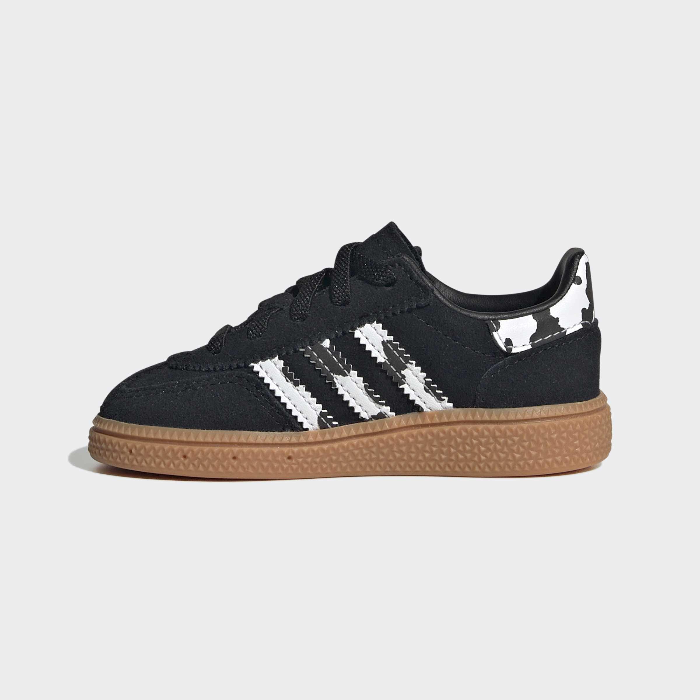 Kids Unisex Handball Spezial Comfort Closure Elastic Lace Shoes, Black, A701_ONE, large image number 8