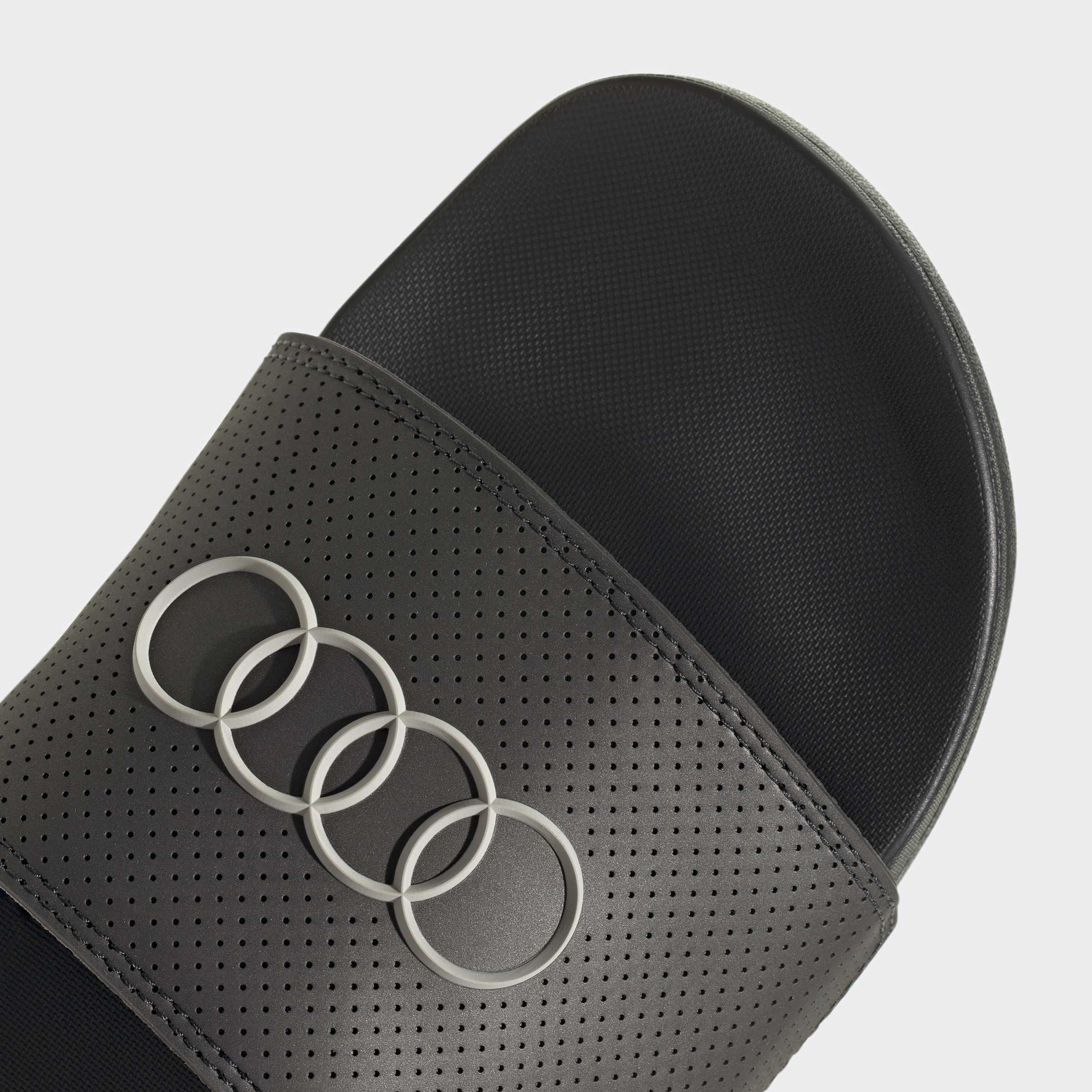 Unisex Adilette Comfort Audi Revolut F1 Team Slides, Black, A701_ONE, large image number 4