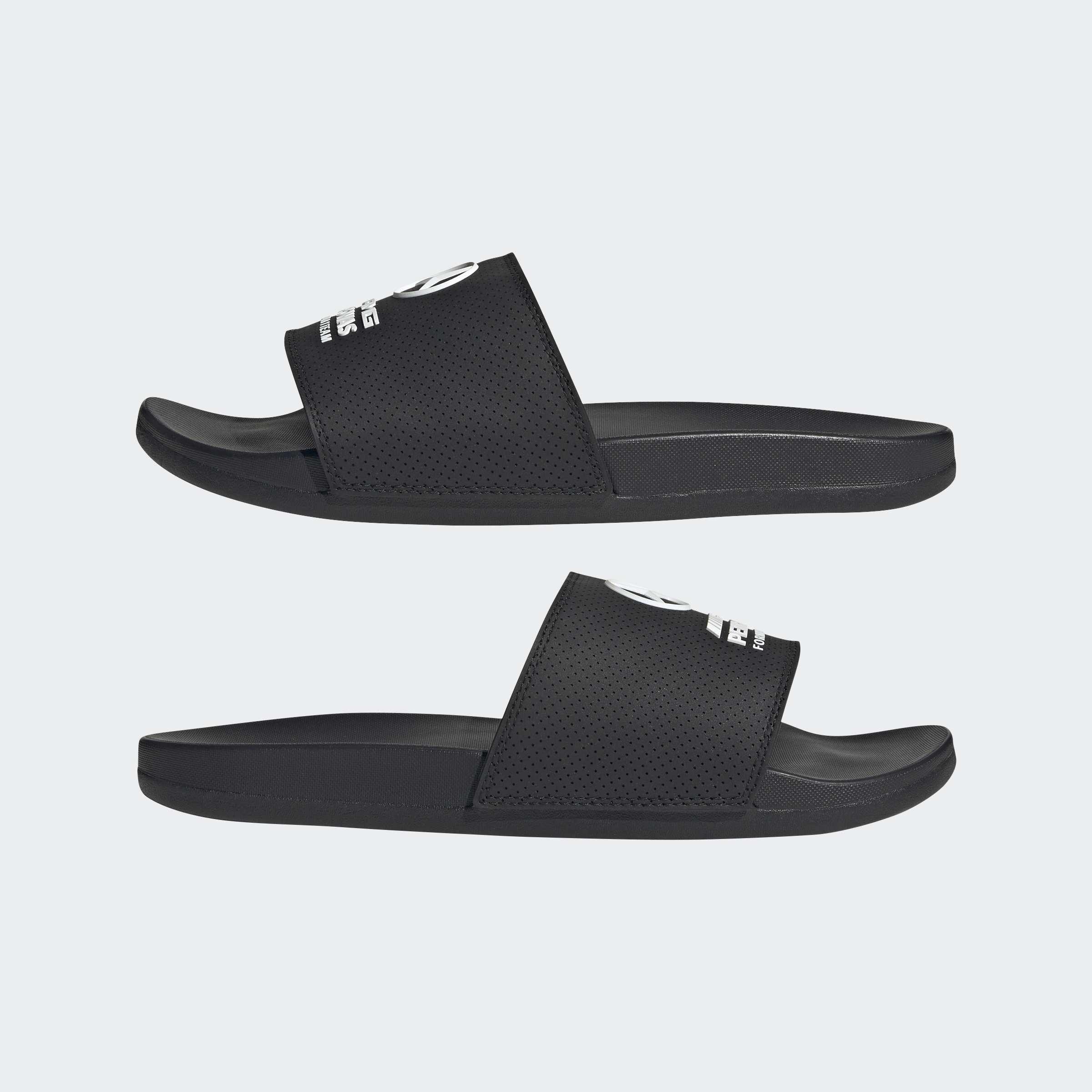 Unisex Adilette Comfort Mer Slides, Black, A701_ONE, large image number 6