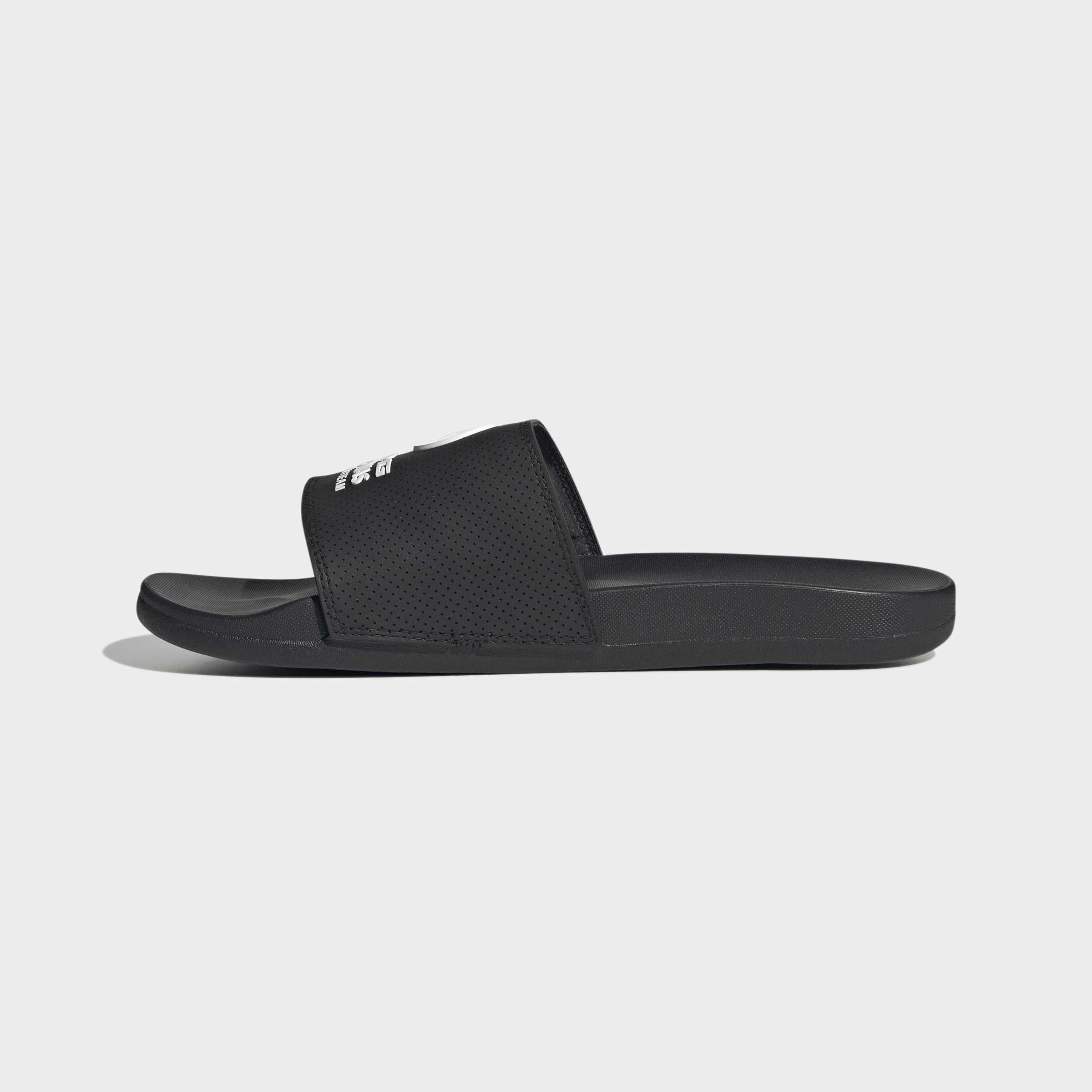 Unisex Adilette Comfort Mer Slides, Black, A701_ONE, large image number 7