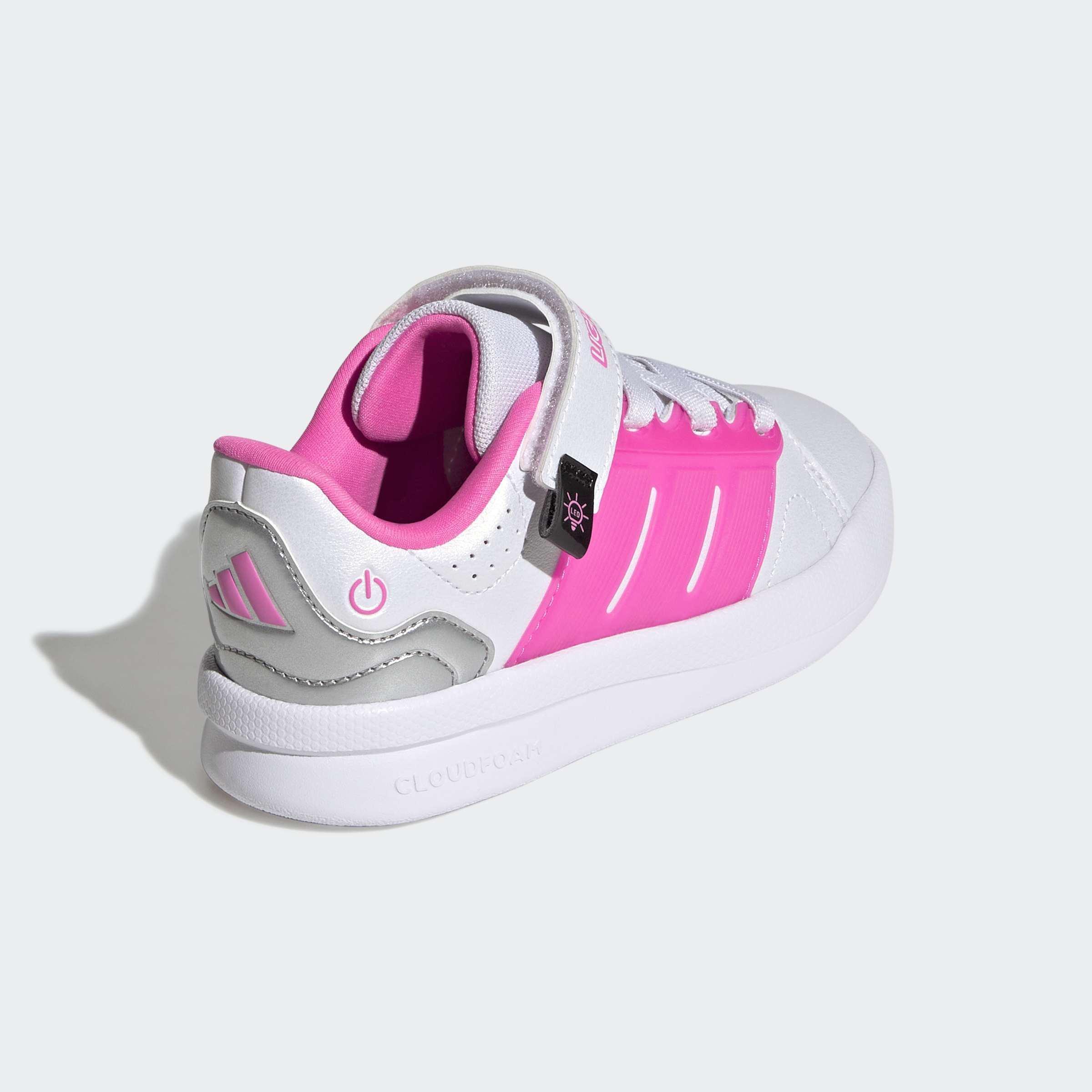 Kids Unisex Lightorama Court Shoes, White, A701_ONE, large image number 3