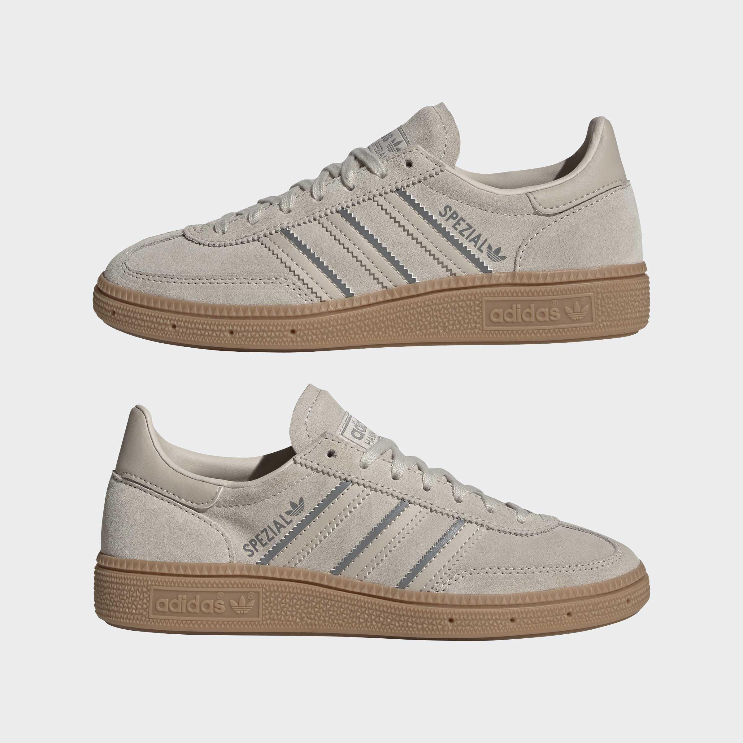 Kids Unisex Handball Spezial Shoes, Beige, A701_ONE, large image number 6