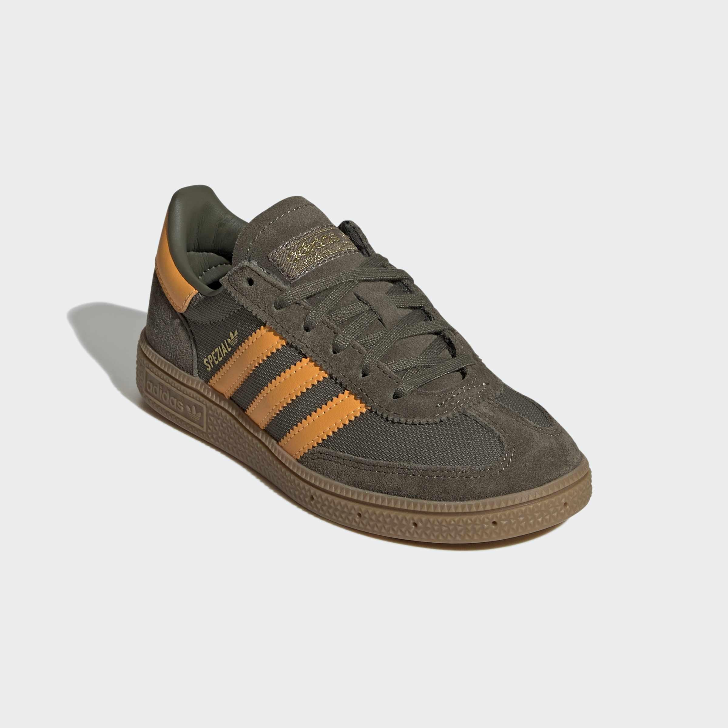 Kids Unisex Handball Spezial Shoes, Green, A701_ONE, large image number 2
