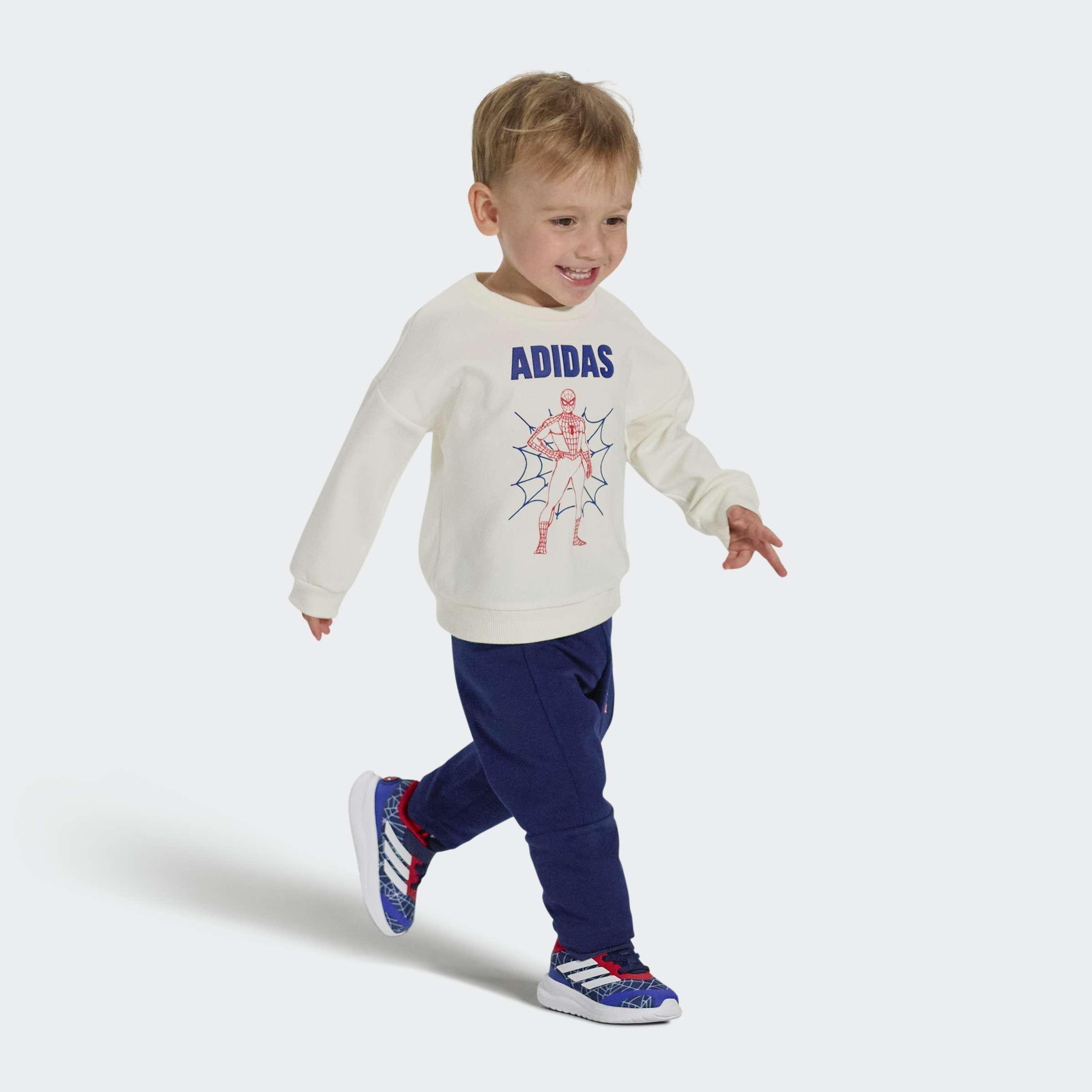 Kids Unisex adidas Marvel Spider-Man Runfalcon 6 Shoes, Blue, A701_ONE, large image number 2