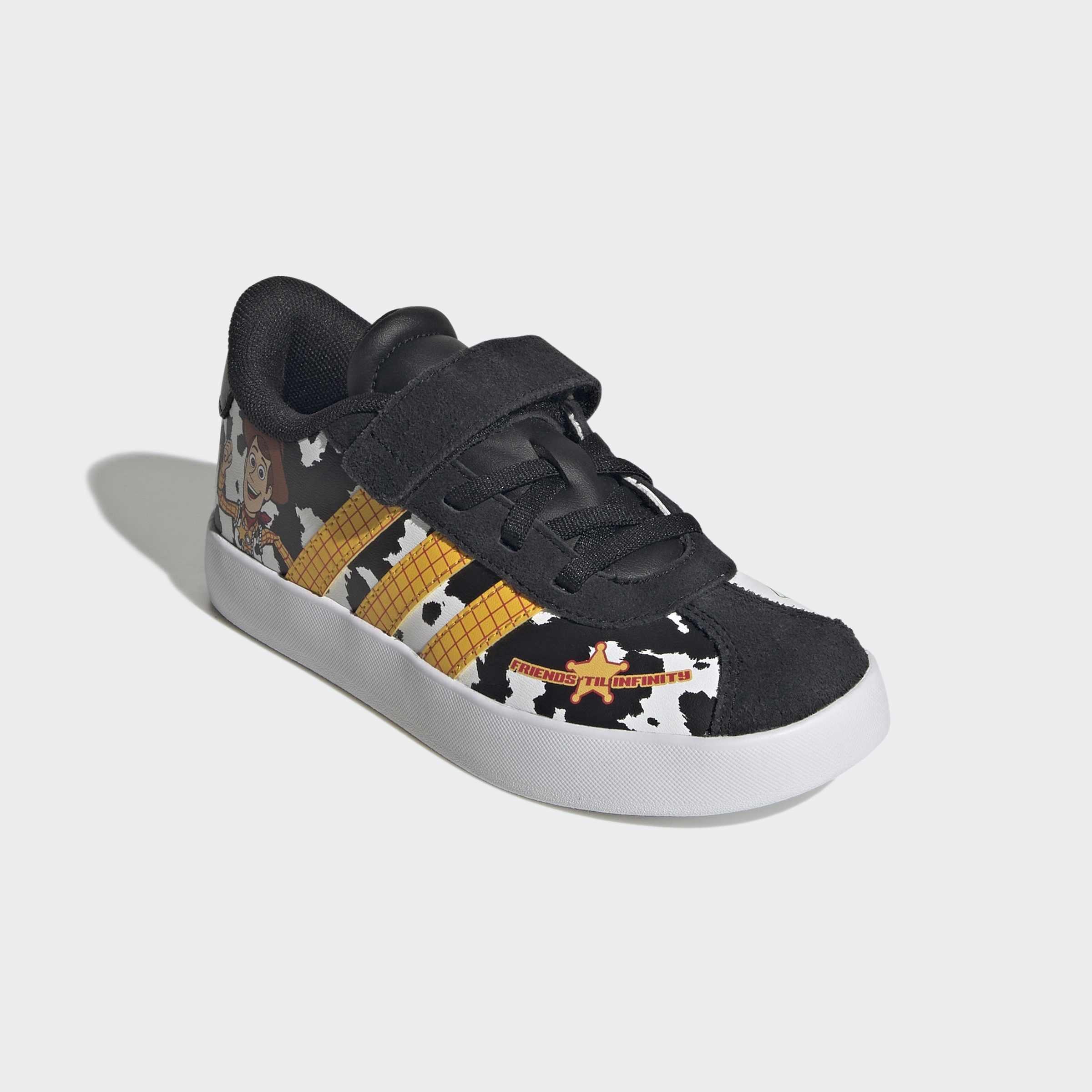Kids Unisex adidas Pixar Toy Story VL Court 3.0 Shoes, White, A701_ONE, large image number 2