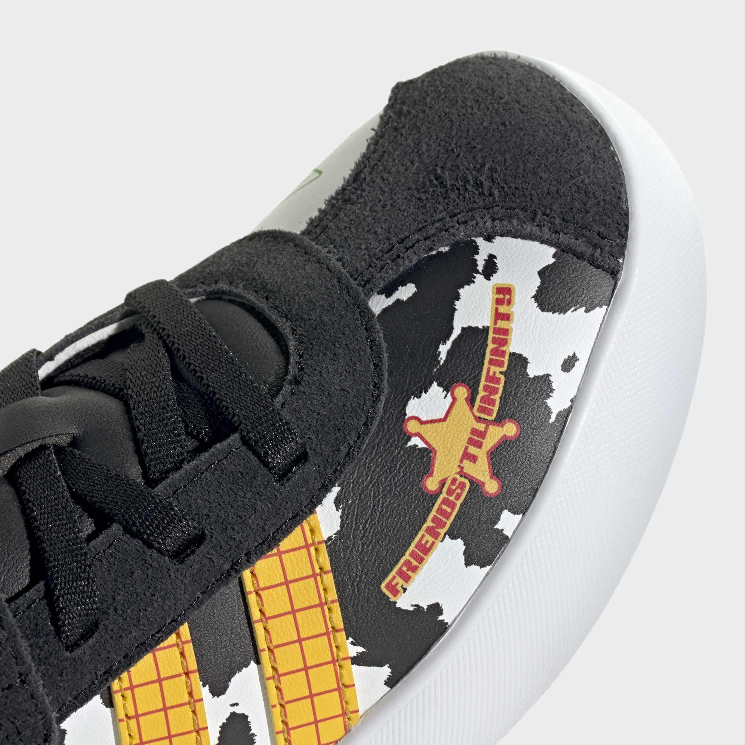 Kids Unisex adidas Pixar Toy Story VL Court 3.0 Shoes, White, A701_ONE, large image number 5