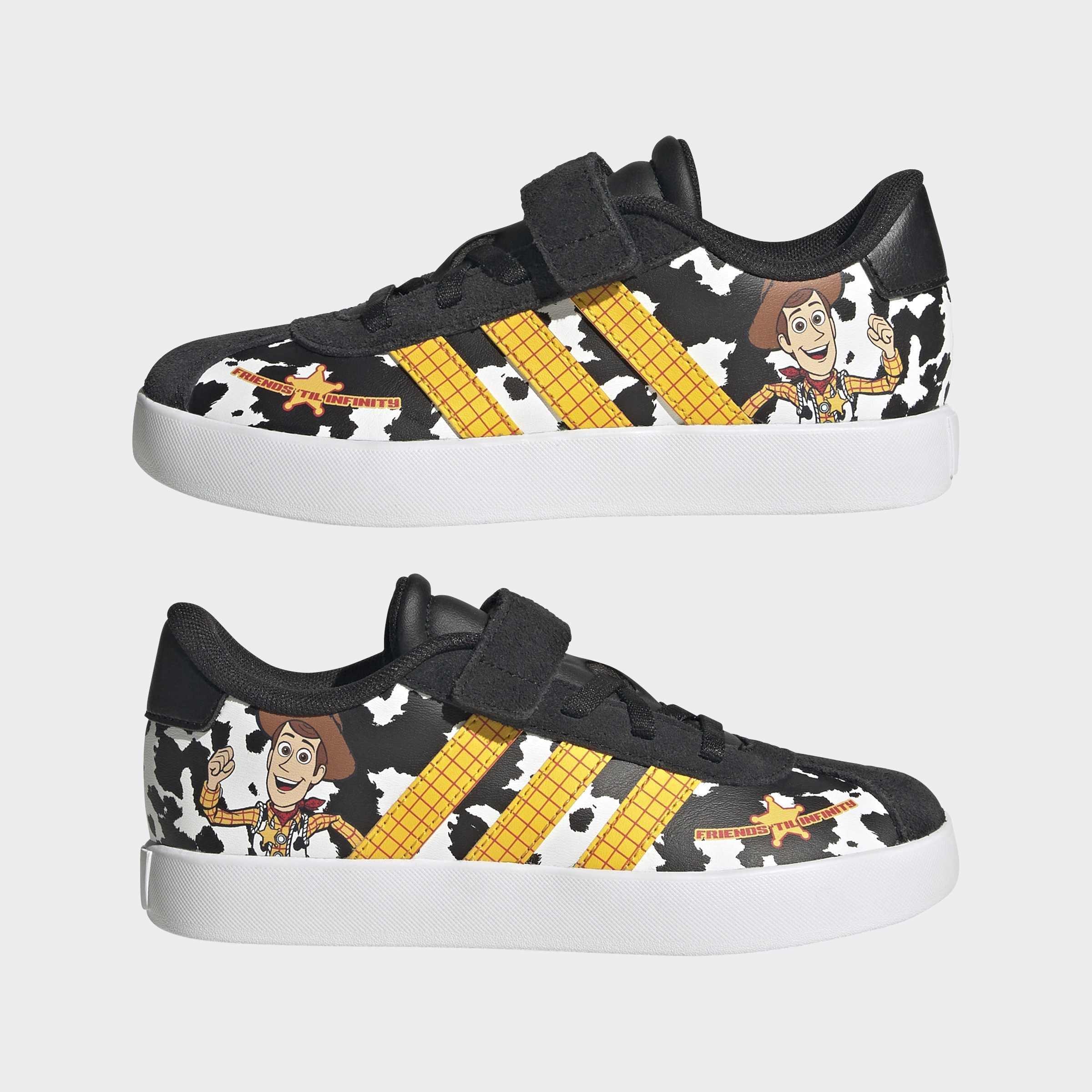 Kids Unisex adidas Pixar Toy Story VL Court 3.0 Shoes, White, A701_ONE, large image number 8