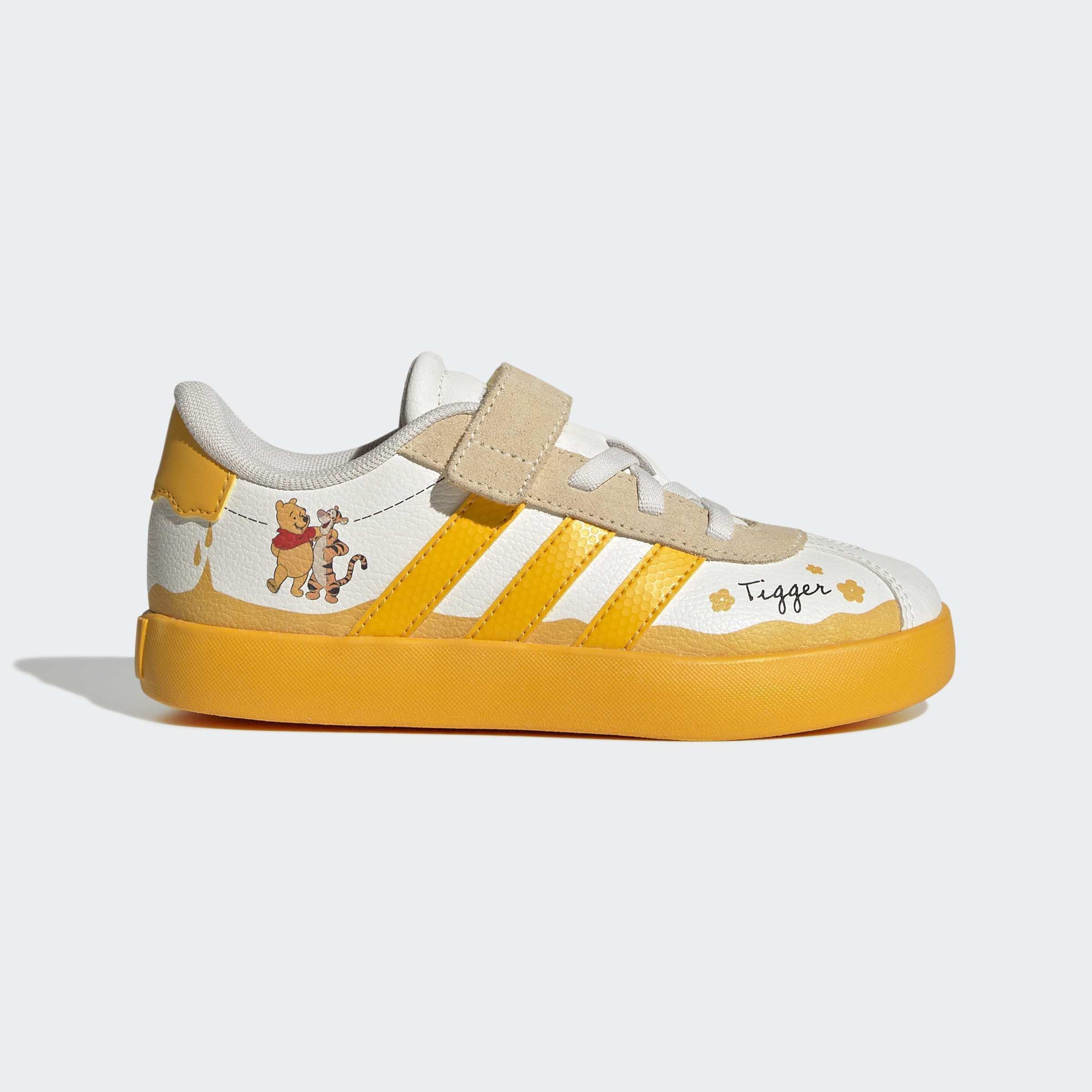 Kids Unisex adidas Disney VL Court 3.0 Shoes, White