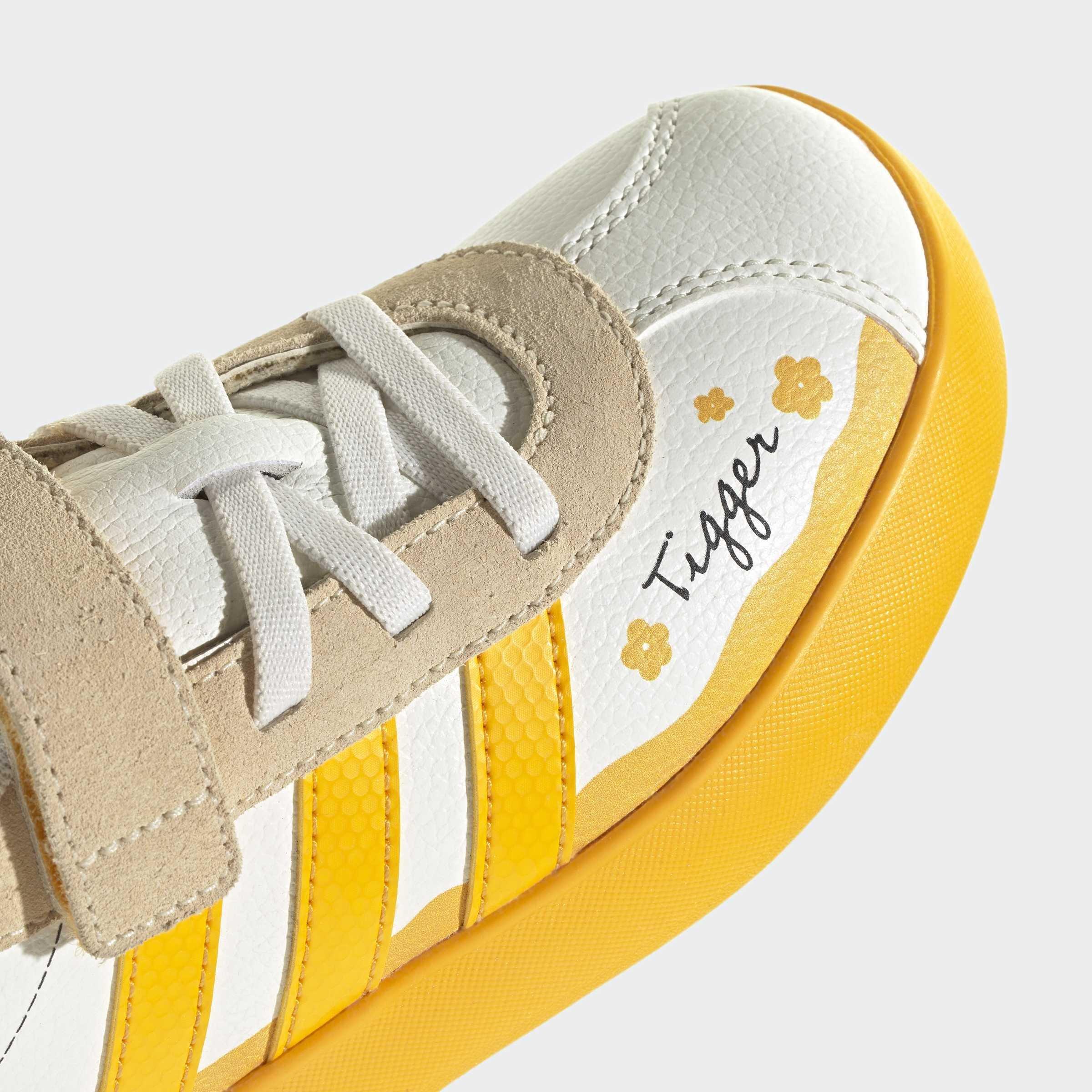 Kids Unisex adidas Disney VL Court 3.0 Shoes, White, A701_ONE, large image number 5