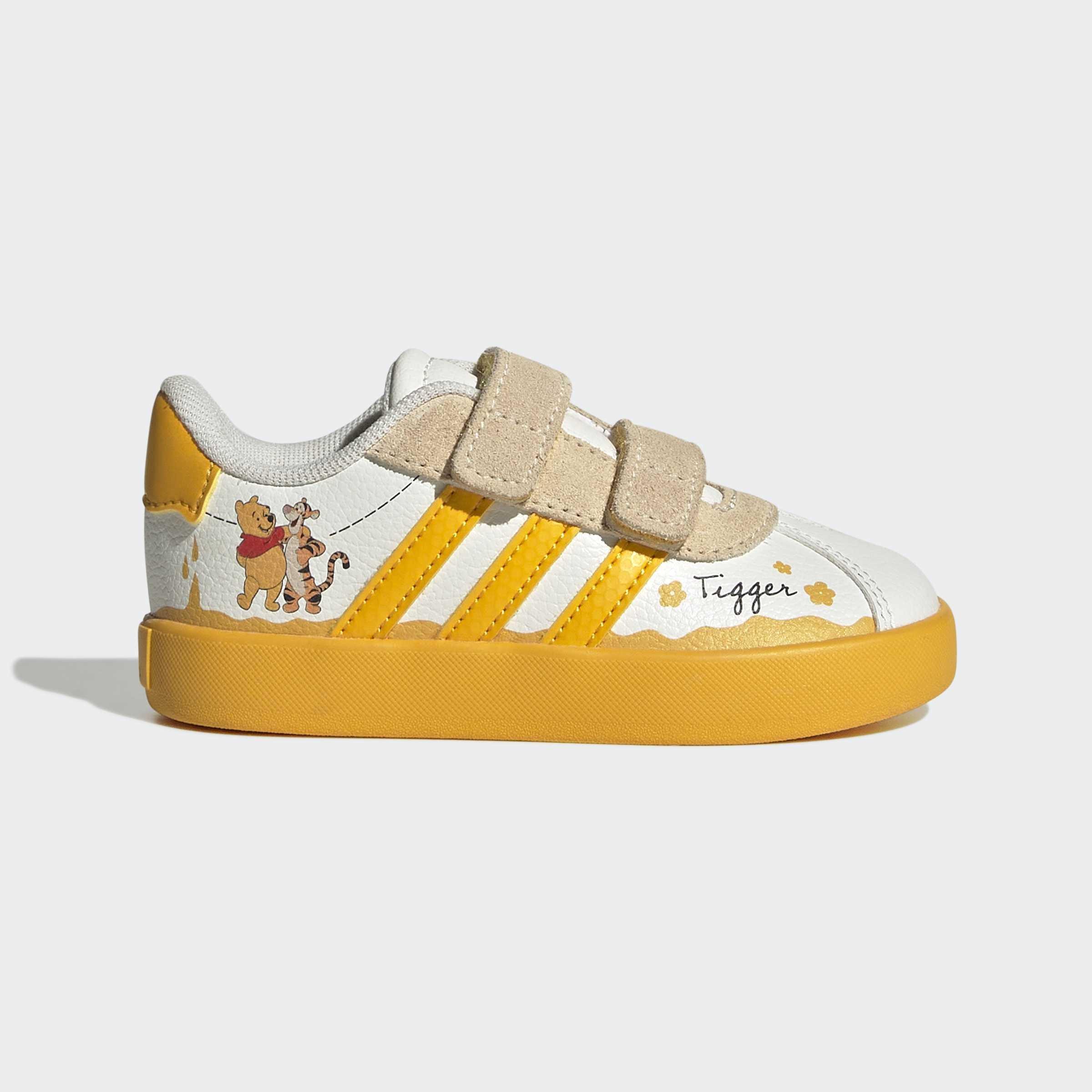 Kids Unisex adidas Disney VL Court 3.0 Shoes Infants, White, A701_ONE, large image number 0