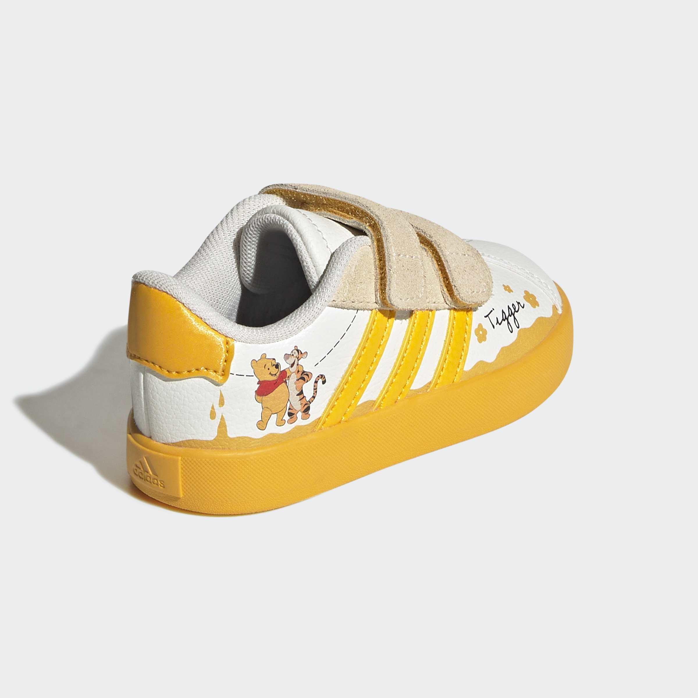 Kids Unisex adidas Disney VL Court 3.0 Shoes Infants, White, A701_ONE, large image number 3