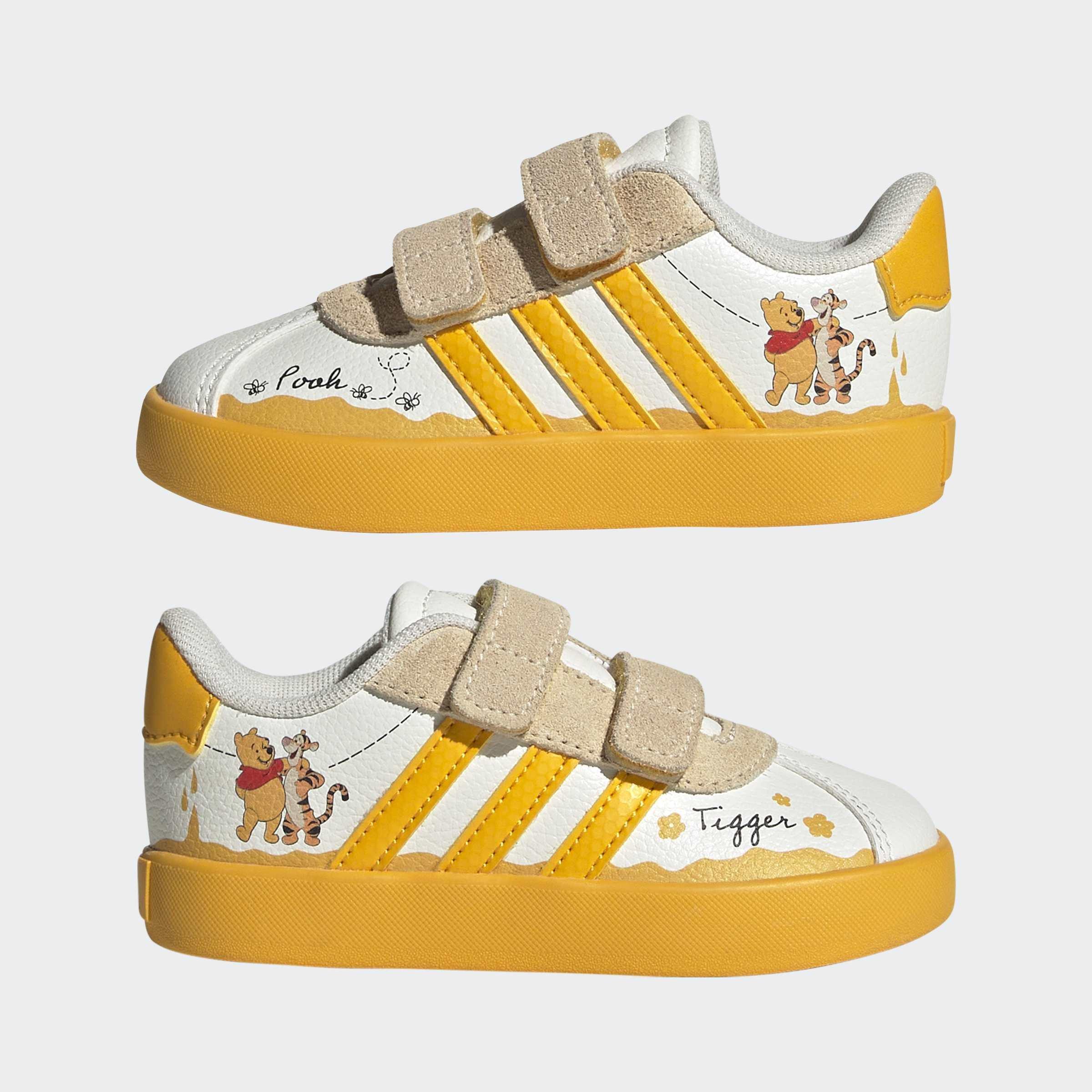 Kids Unisex adidas Disney VL Court 3.0 Shoes Infants, White, A701_ONE, large image number 7
